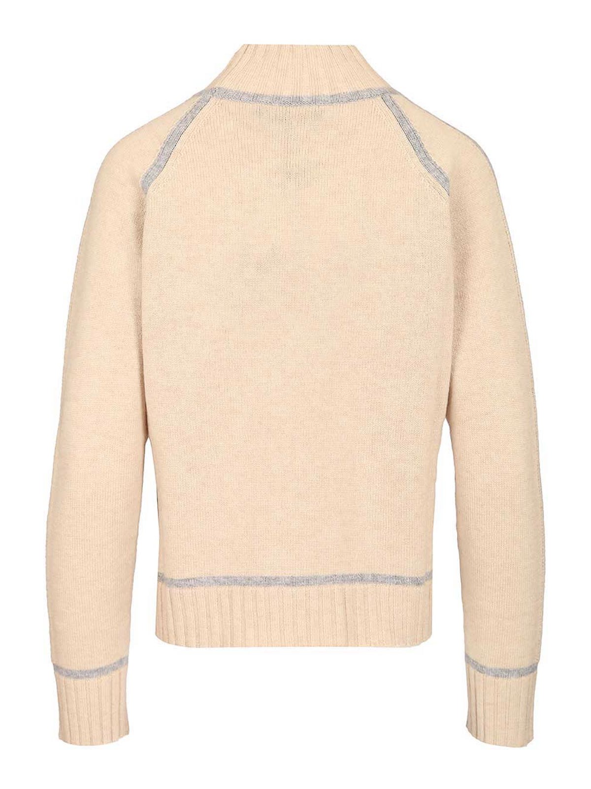 Max Mara Pescara Sweater In Wool And Cashmere In White