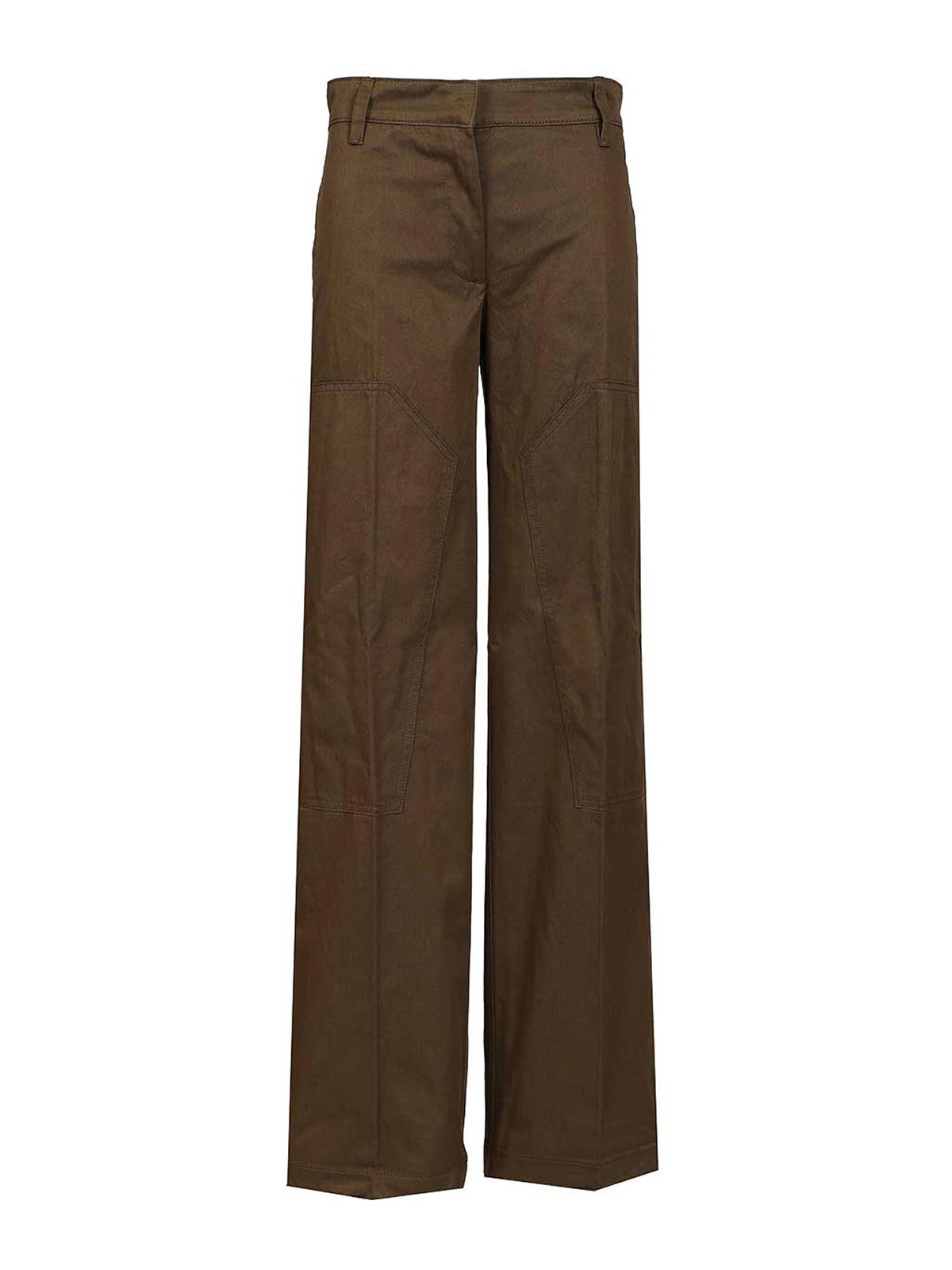 Tory Burch Cargo Trousers In Green