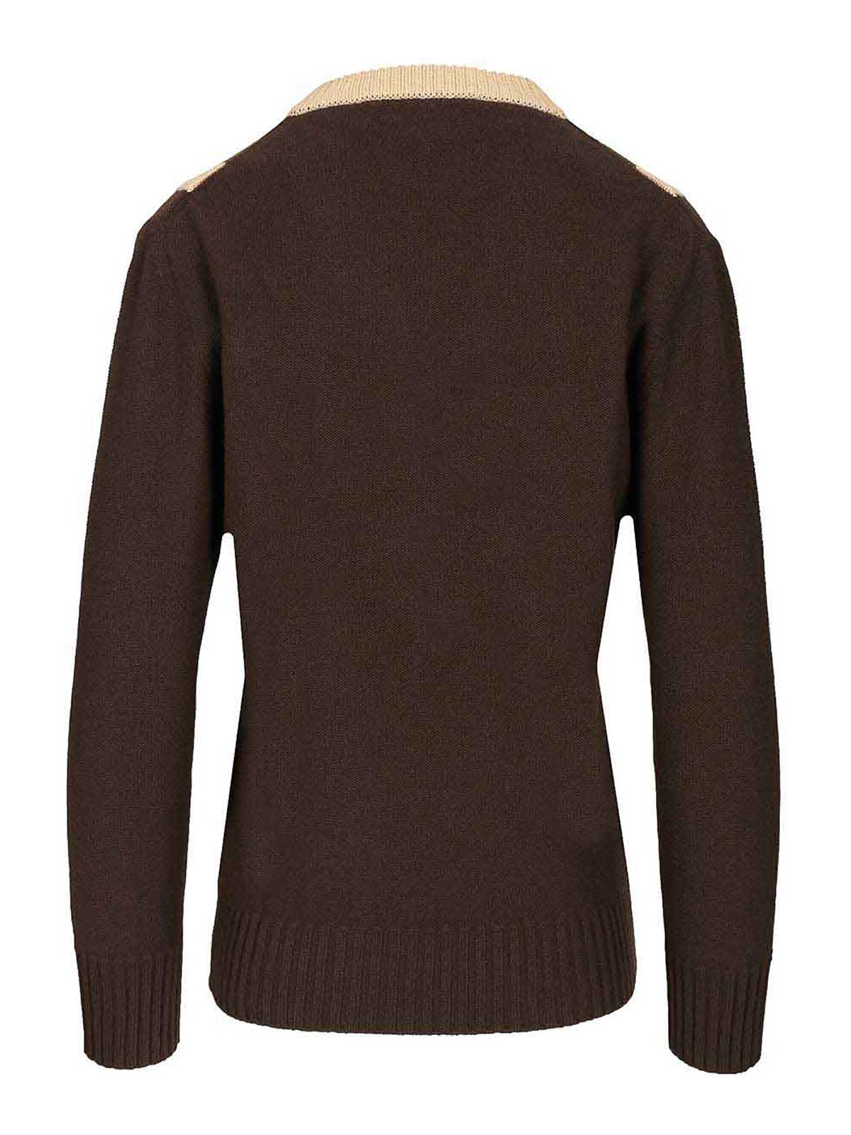 Valentino Wool And Cashmere Sweater In Brown