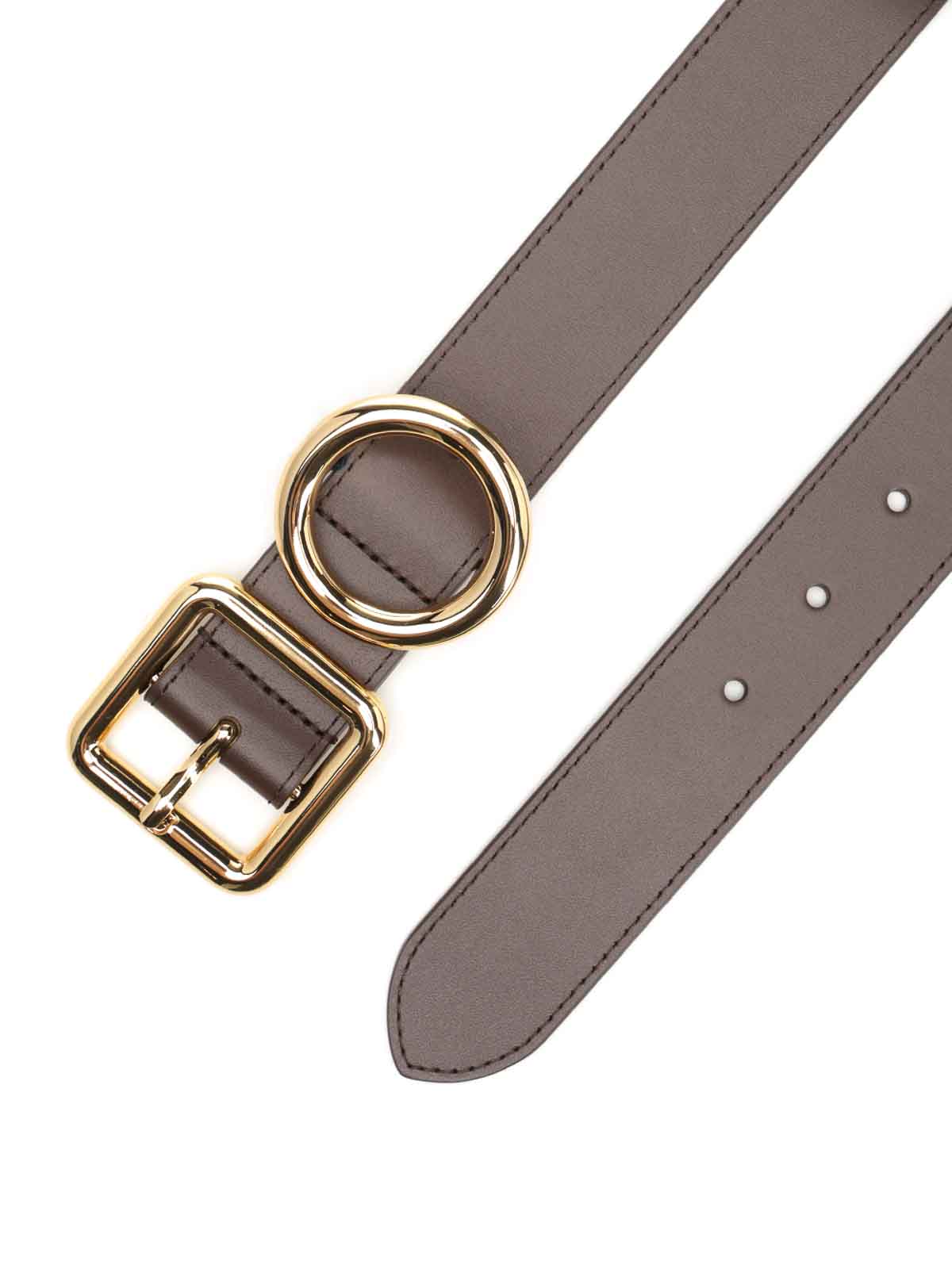 Jacquemus Regalo Leather Belt In Brown