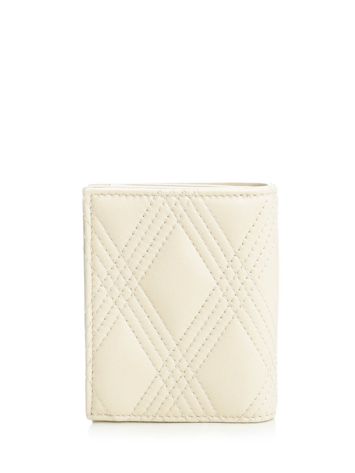 Valentino Quilted 67 Leather Wallet In White