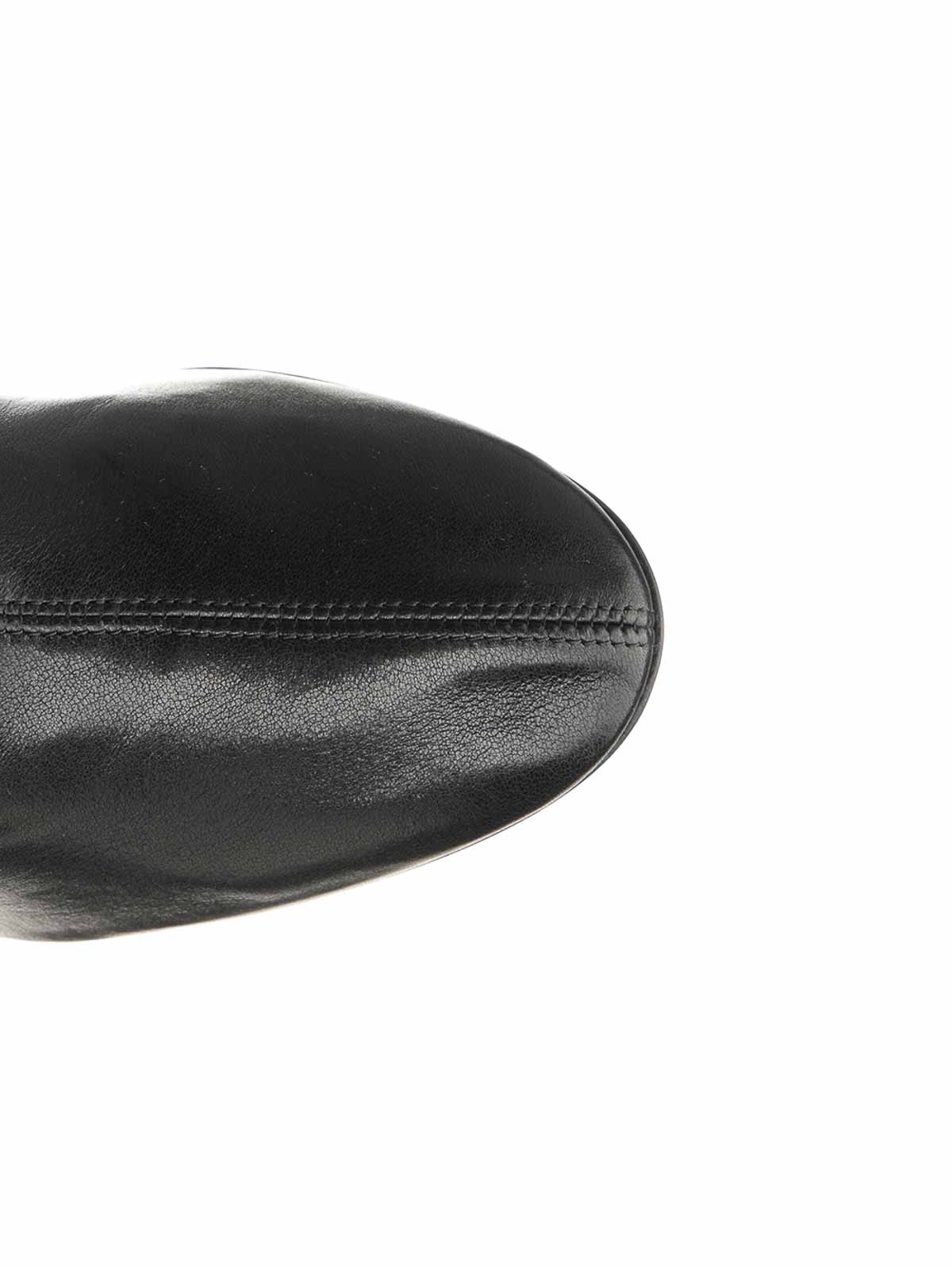 Alevì Milano Ex L25w7010 Etienne-75 075 Blog Nappa Stretch Sandals Black In Black