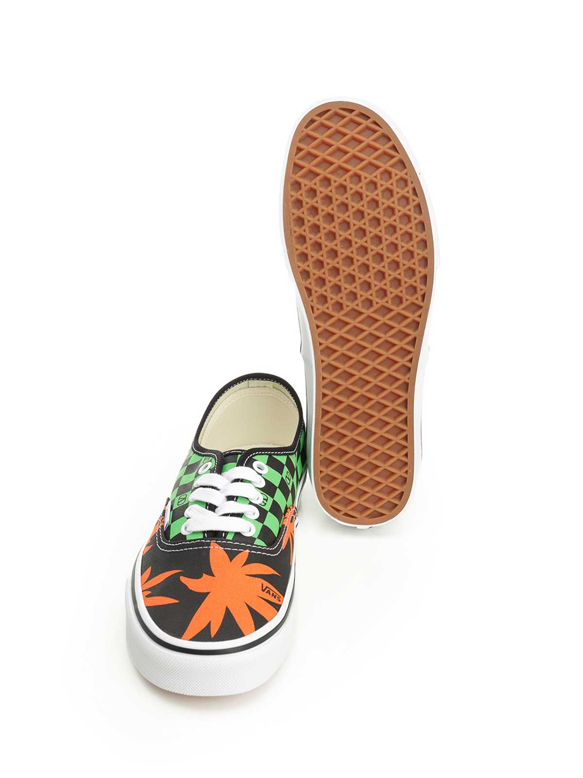 Valentino X Vans Men's Tess St Vlogo Tropical Canvas Low-top Sneakers In Green
