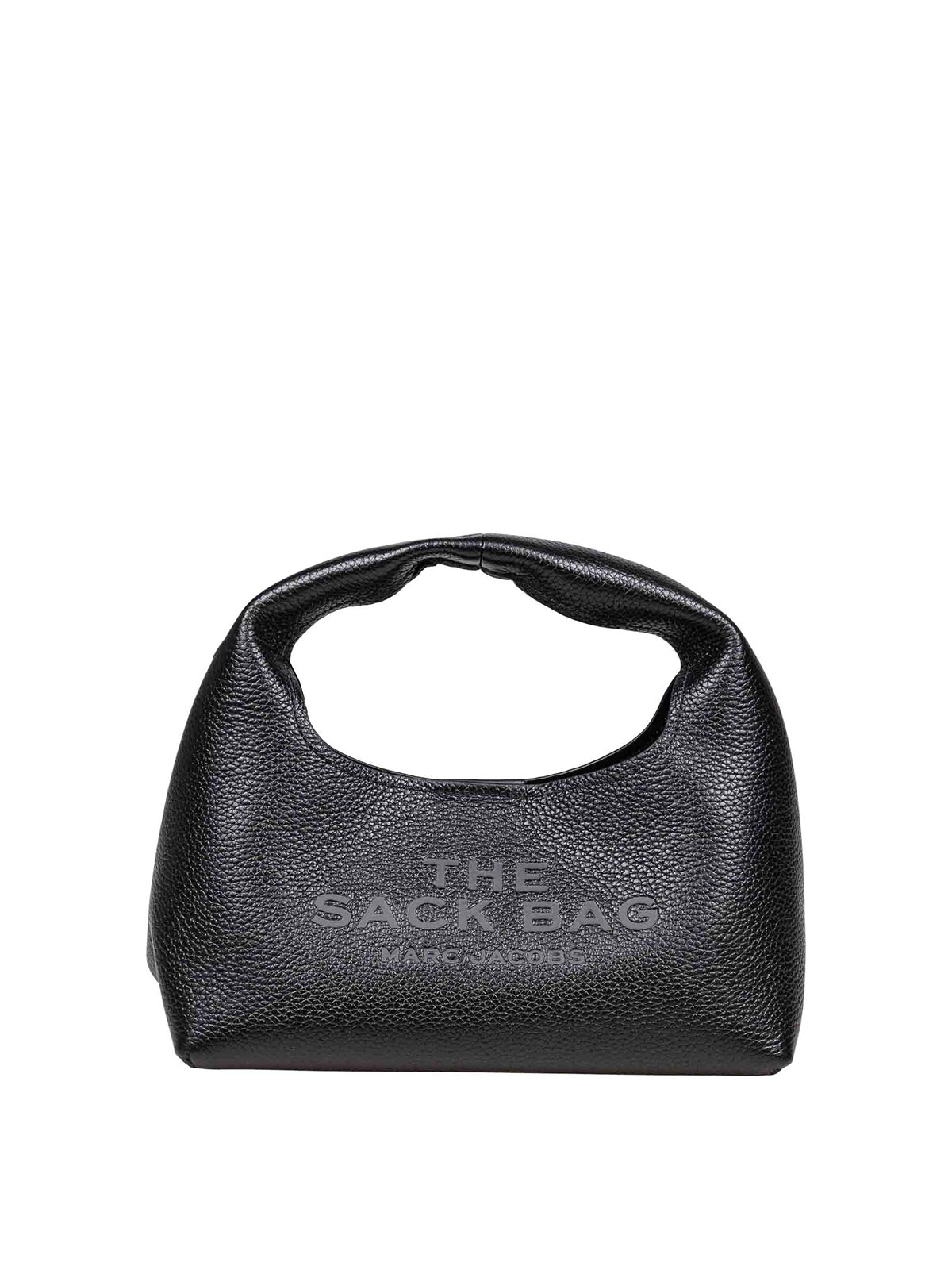 Marc Jacobs The Mini Sack Bag In Black Leather