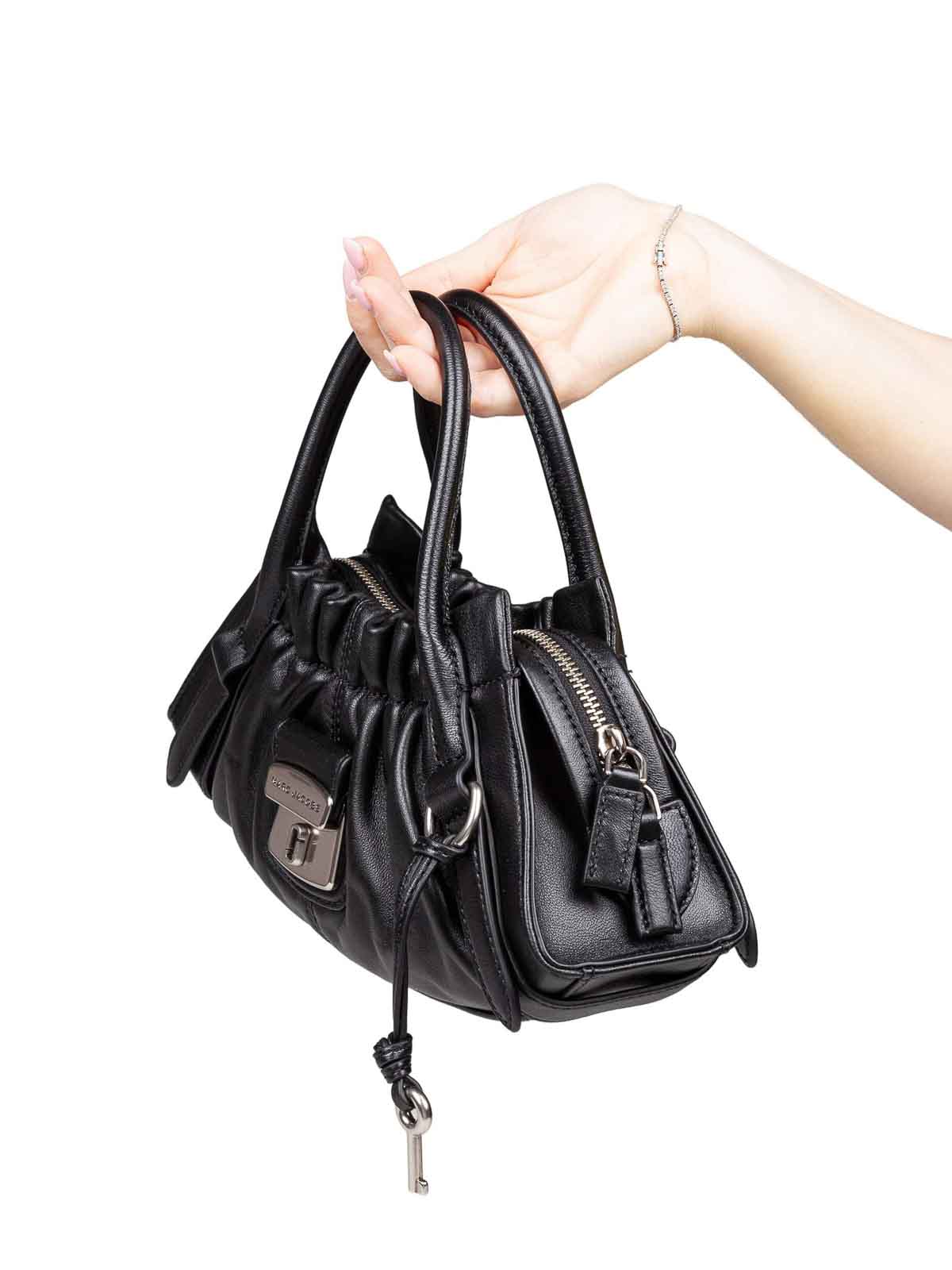 Marc Jacobs The Cristina Small Satchel Handbag In Black