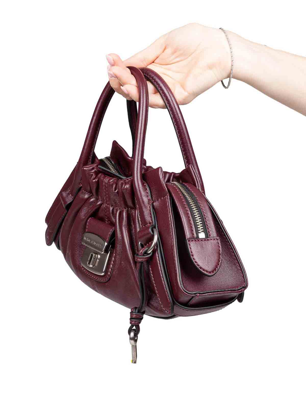 Marc Jacobs The Cristina Small Satchel Handbag In Purple