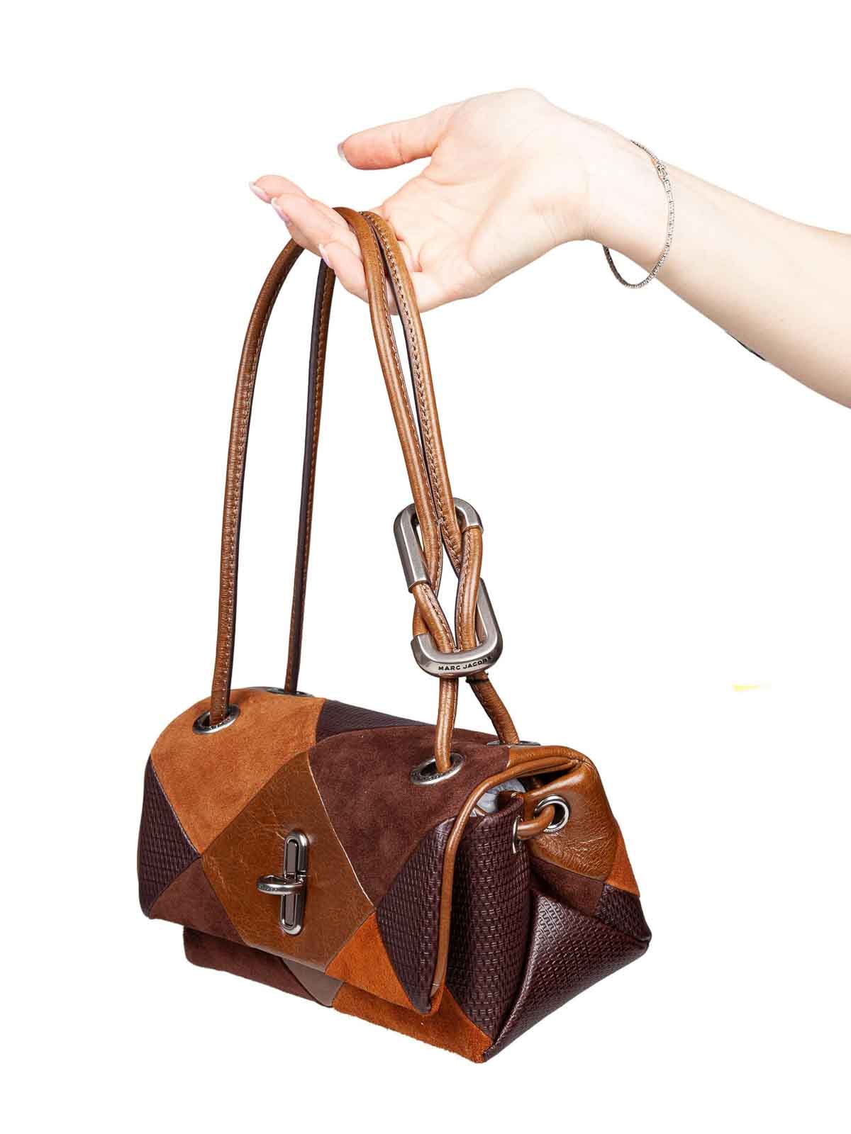 Marc Jacobs Borsa The Mini Dual Shoulder In Brown