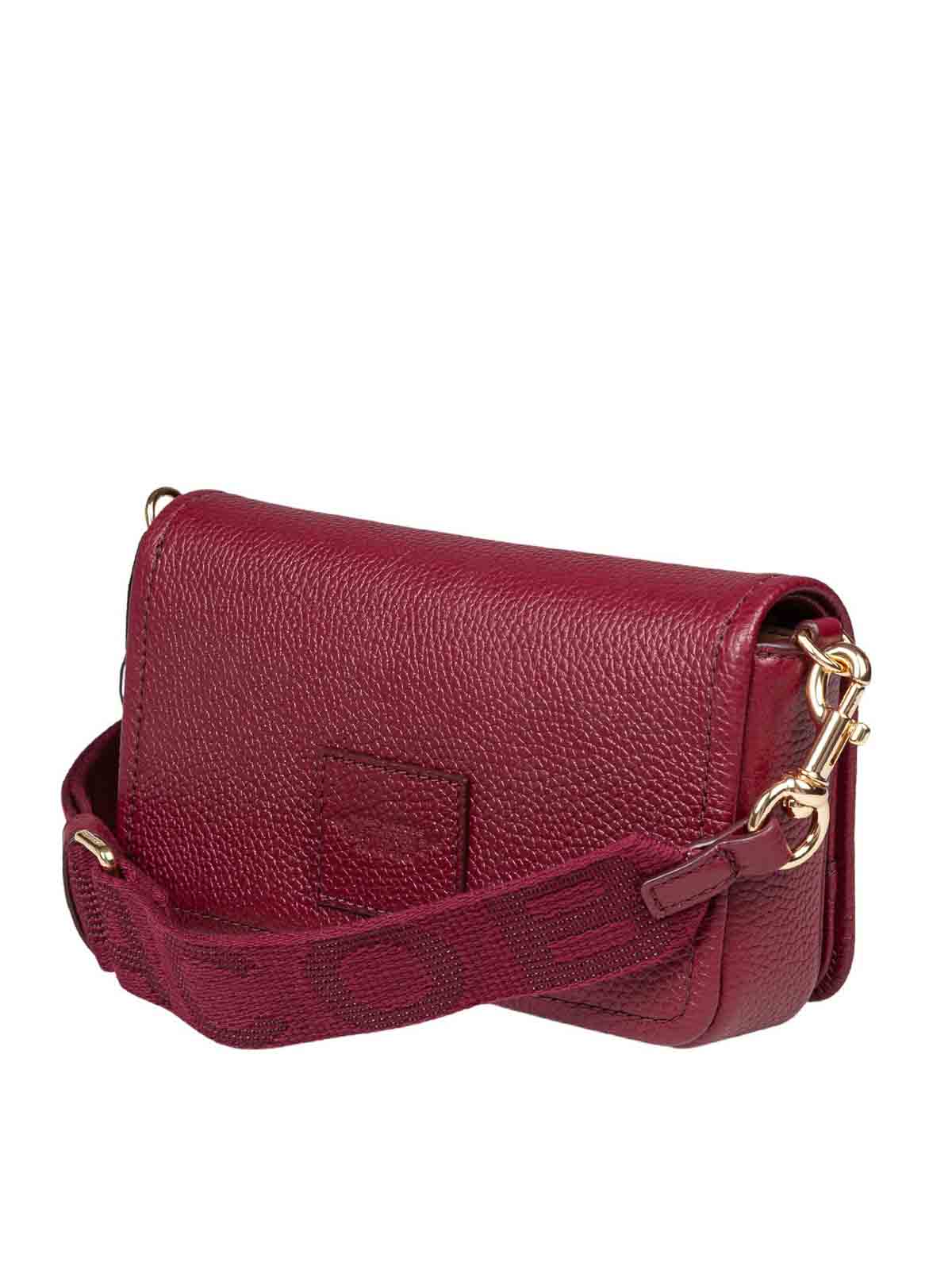 Marc Jacobs The Mini Bag In Cherry Color Leather In Pink