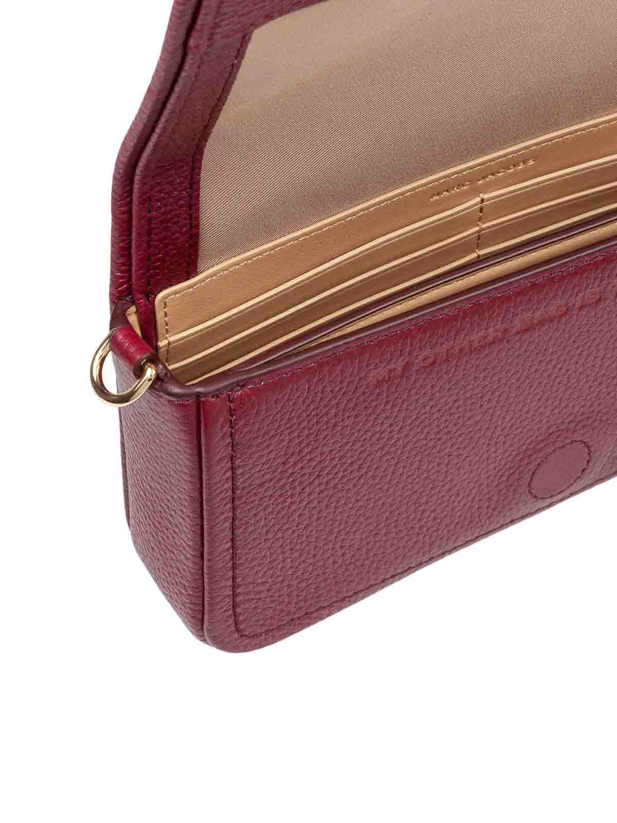 Marc Jacobs The Mini Bag In Cherry Color Leather In Pink
