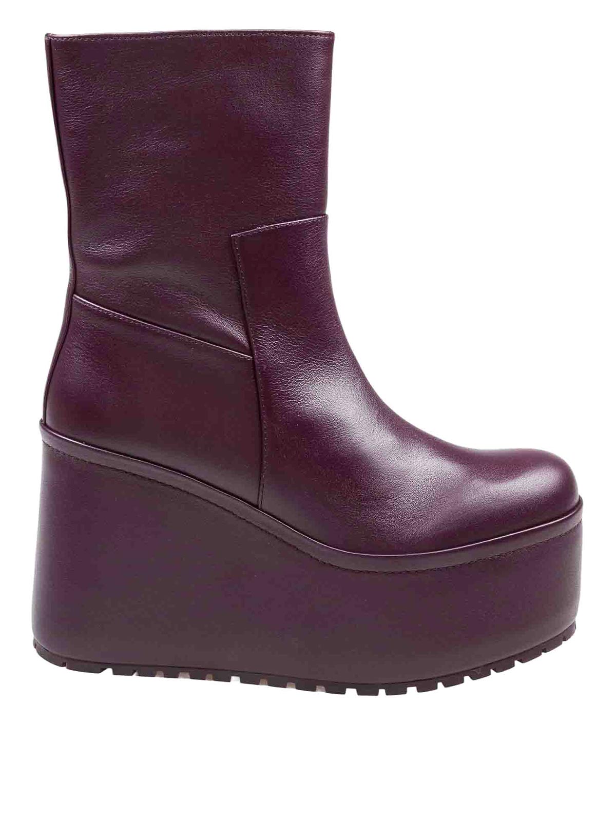 Paloma Barceló Paloma Barcelo Barta Track Ankle Boot In Purple