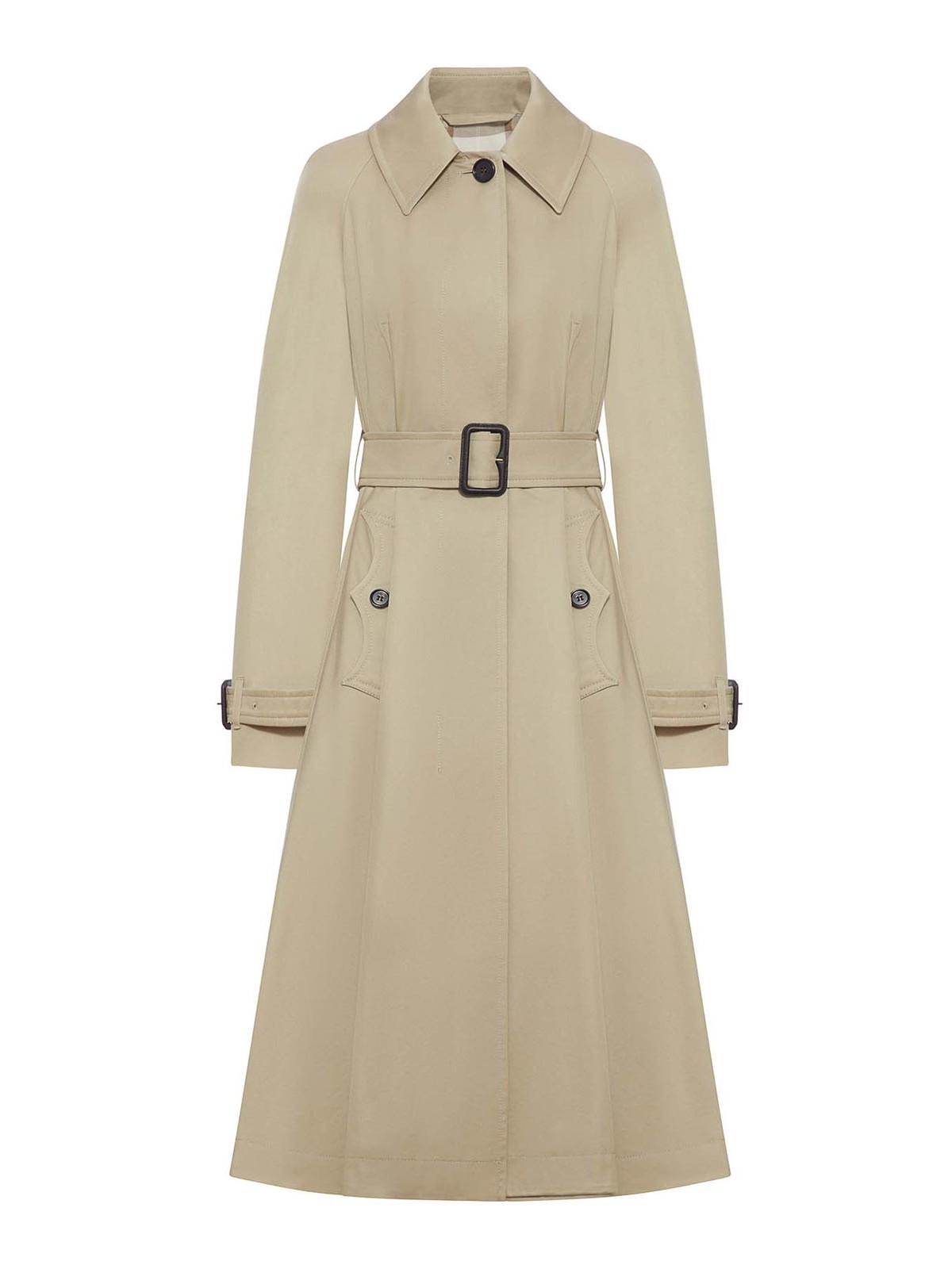 Burberry Ellingham Cotton Gabardine Trench Coat In Multi