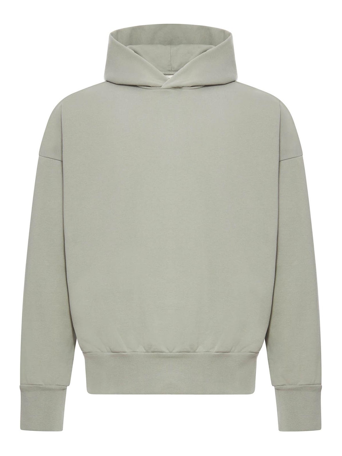 Fear Of God Long-sleeve Cotton Hoodie In Gray
