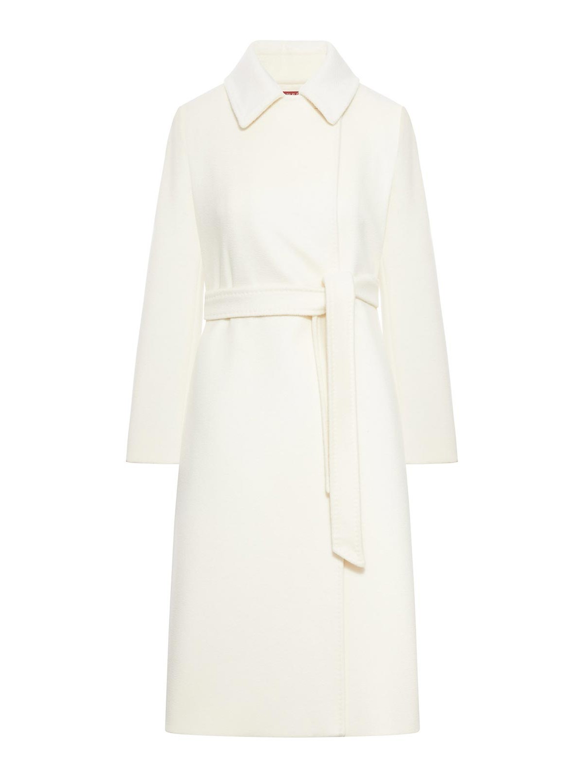 Max Mara Wool Robe Coat In Neutral