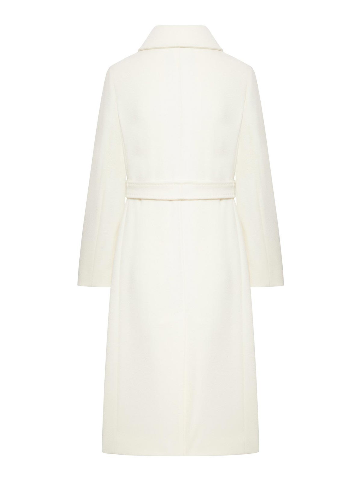 Max Mara Wool Robe Coat In Neutral