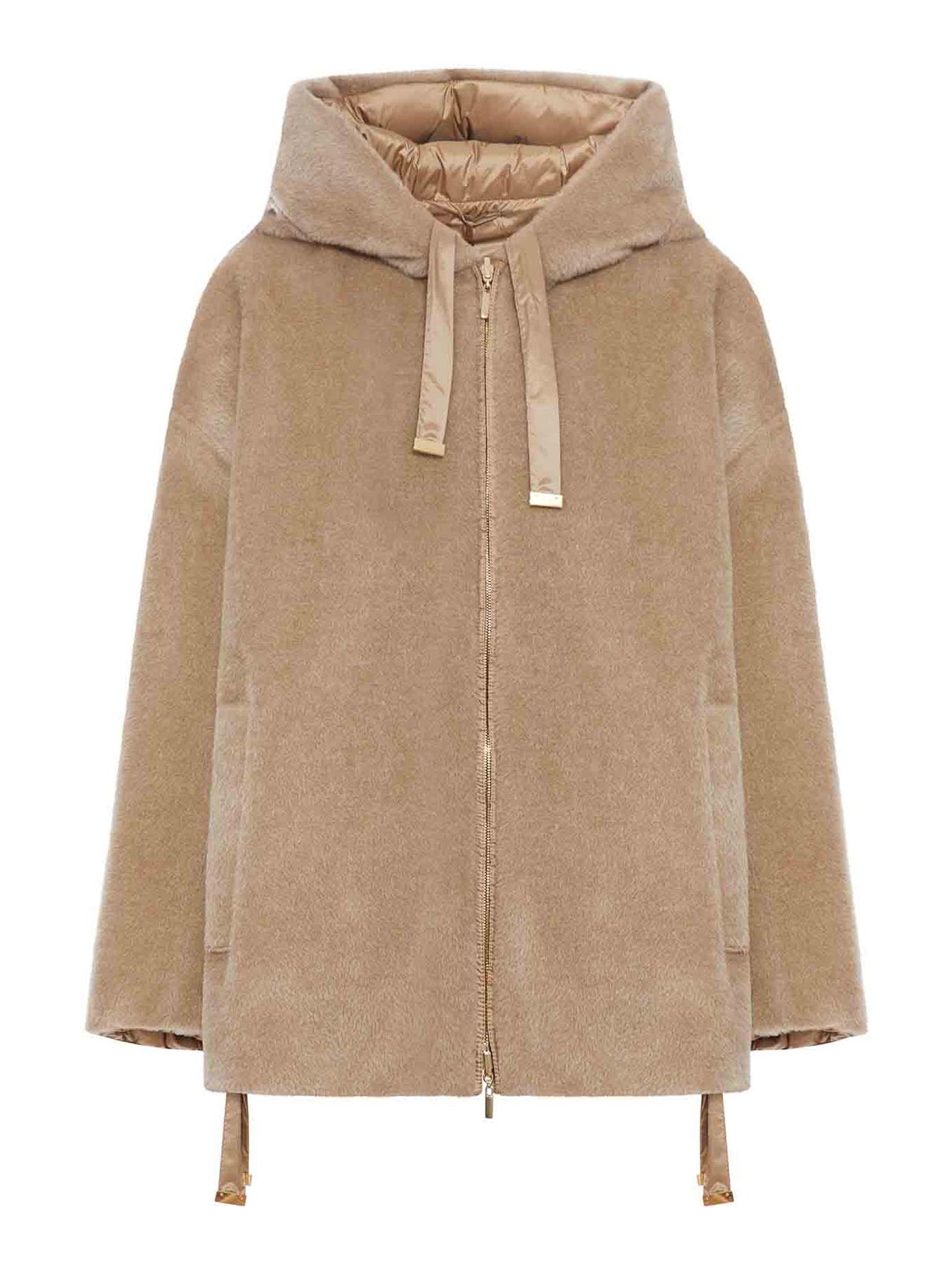 Max Mara The Cube Olivia Reversible Padded Jacket In Nude