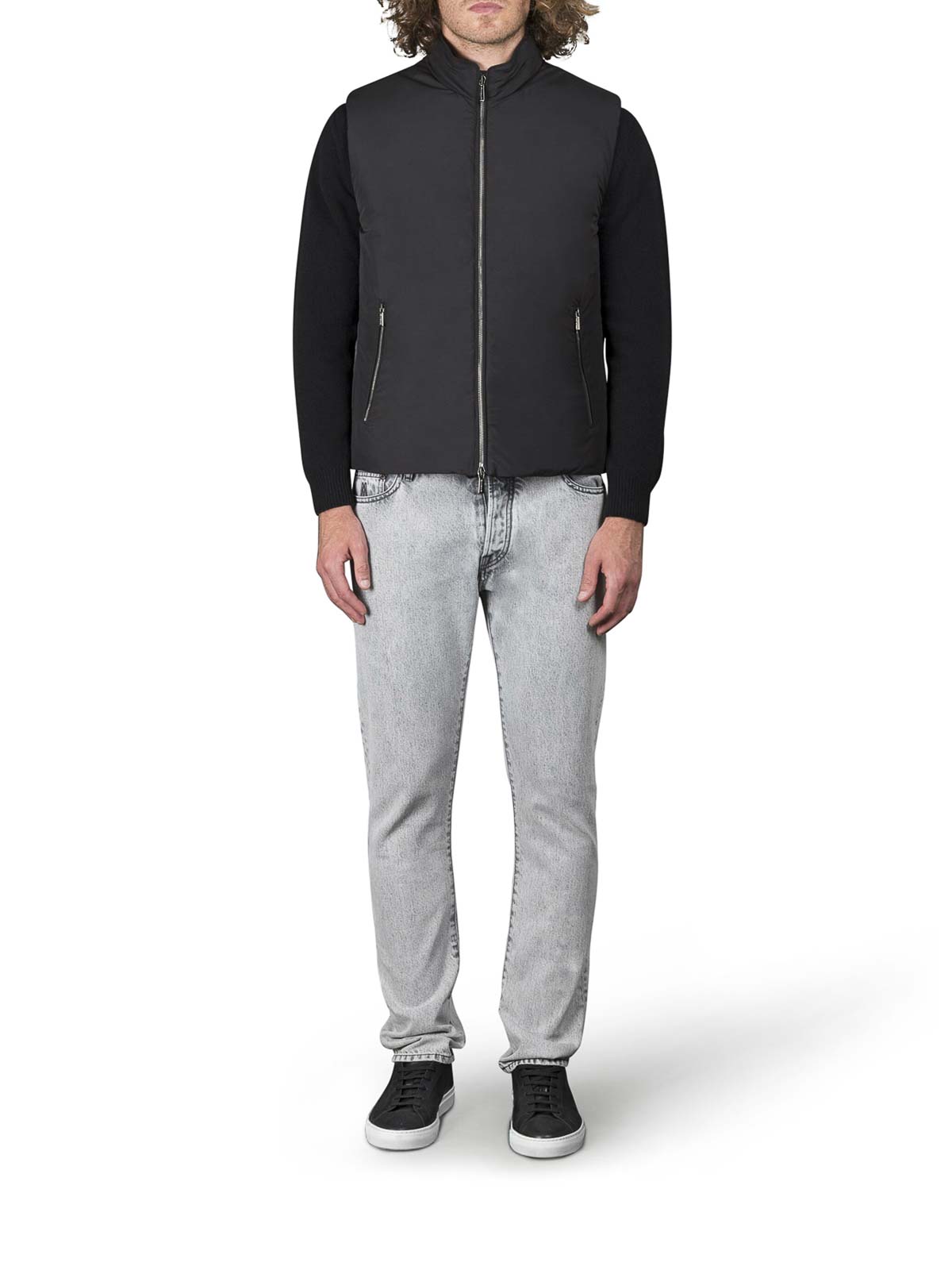 Moorer Uros-skt Smooth Vest In Black