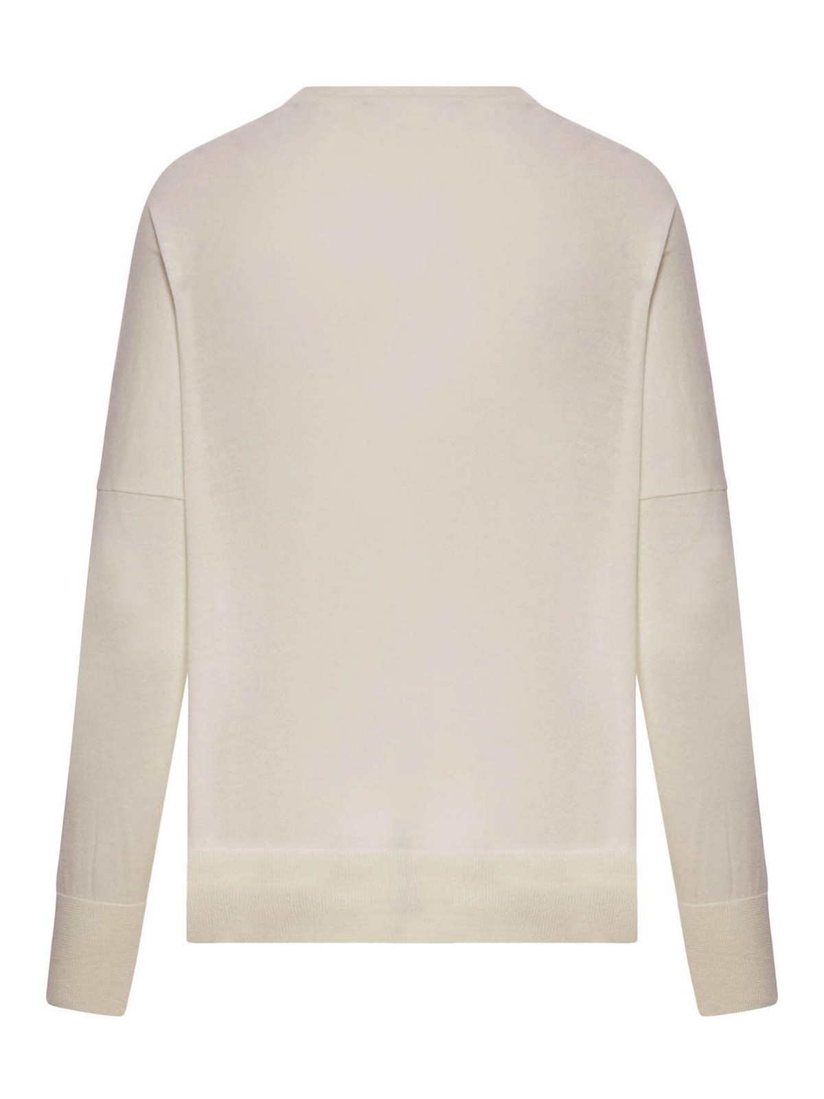 Gran Sasso Crew Neck Wool Sweater In Neutral