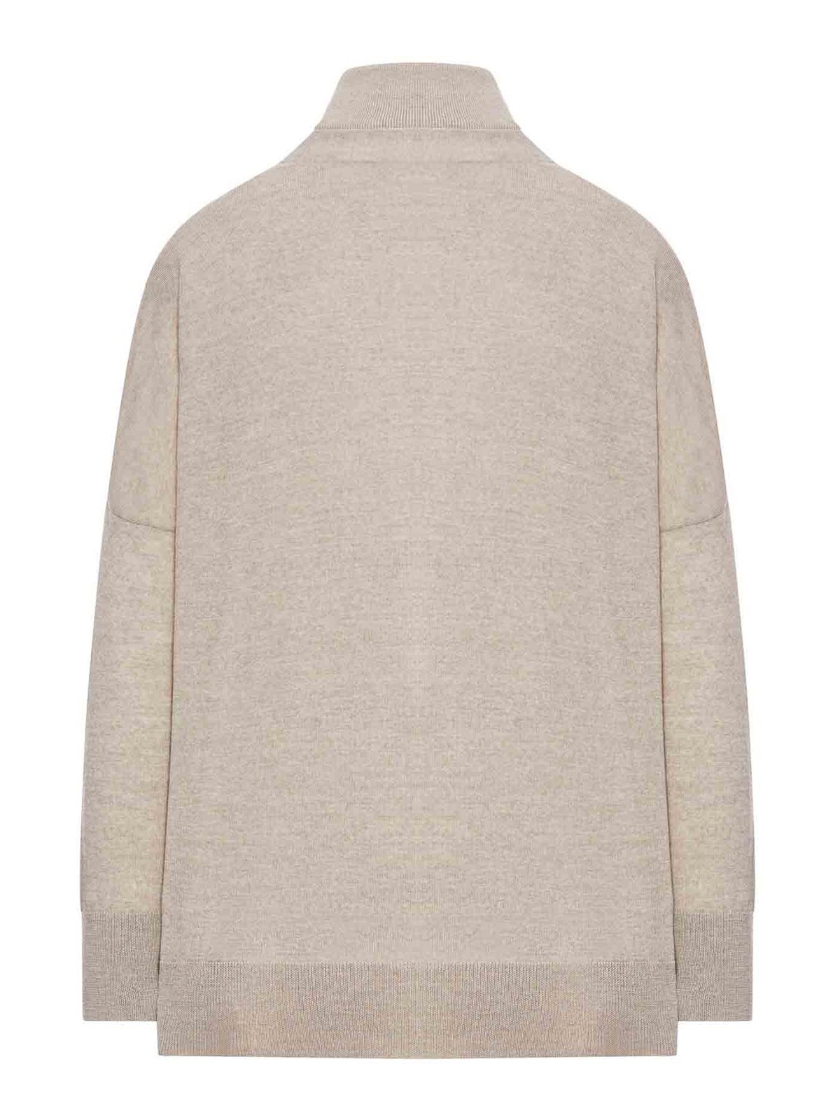 Gran Sasso Twin Set Wool Sweater In Gray