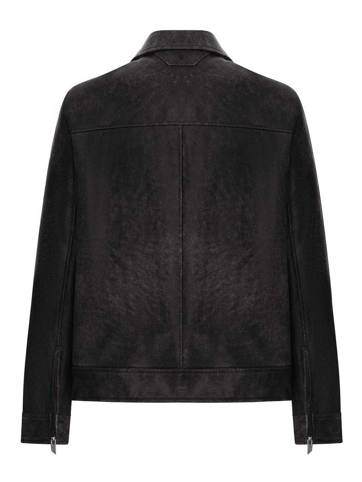 Salvatore Santoro Flap-pocket Leather Jacket In Black