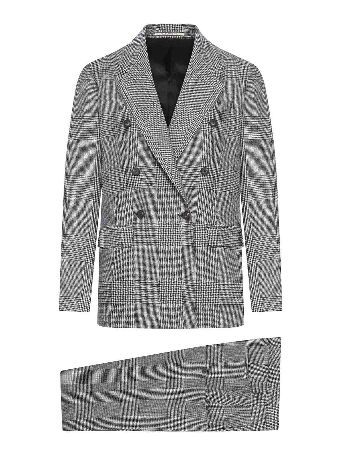 Tagliatore Loreay Prince Of Wales Wool Suit In Multi