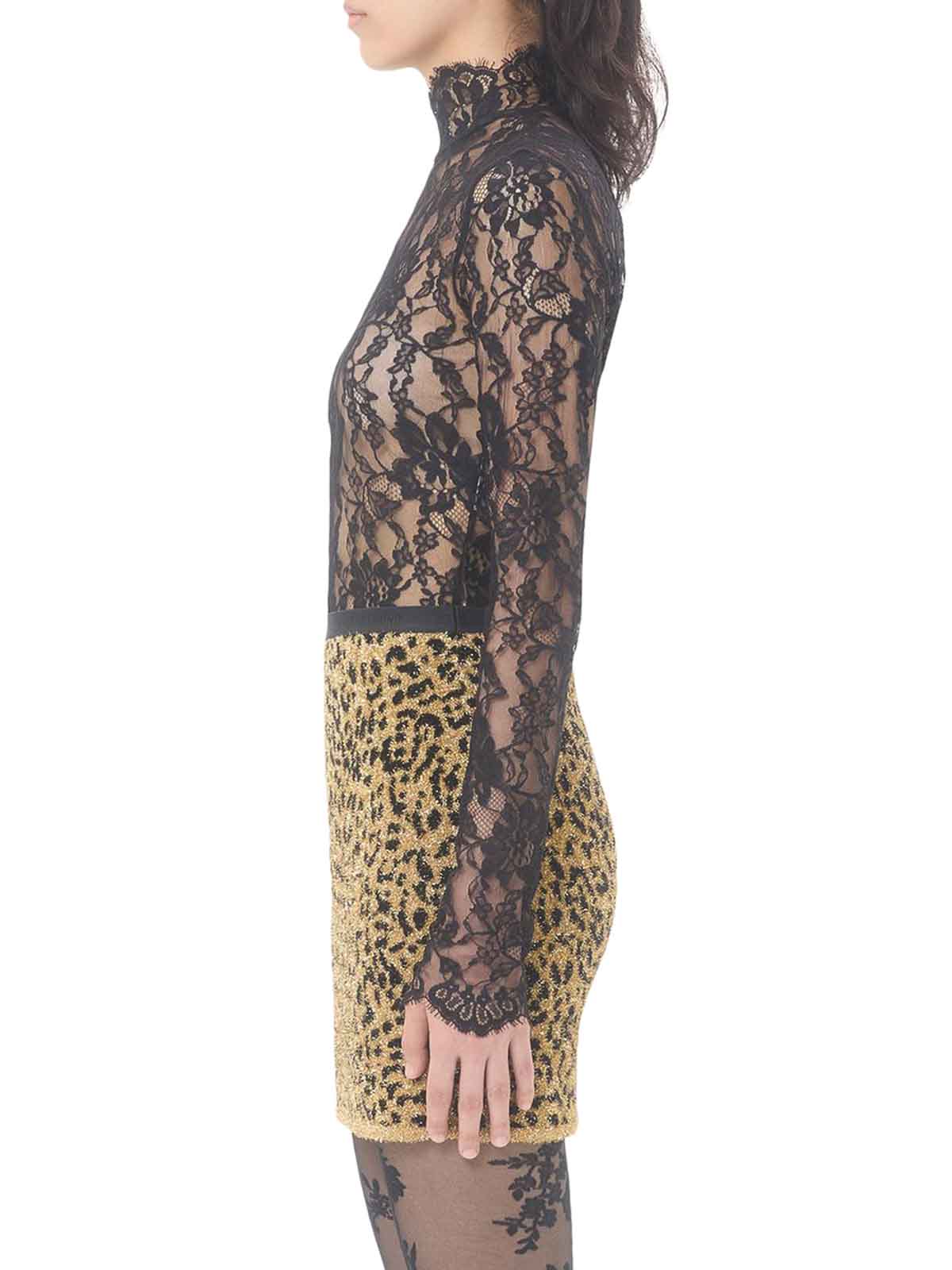 Valentino Floral Lace Bodysuit In Black