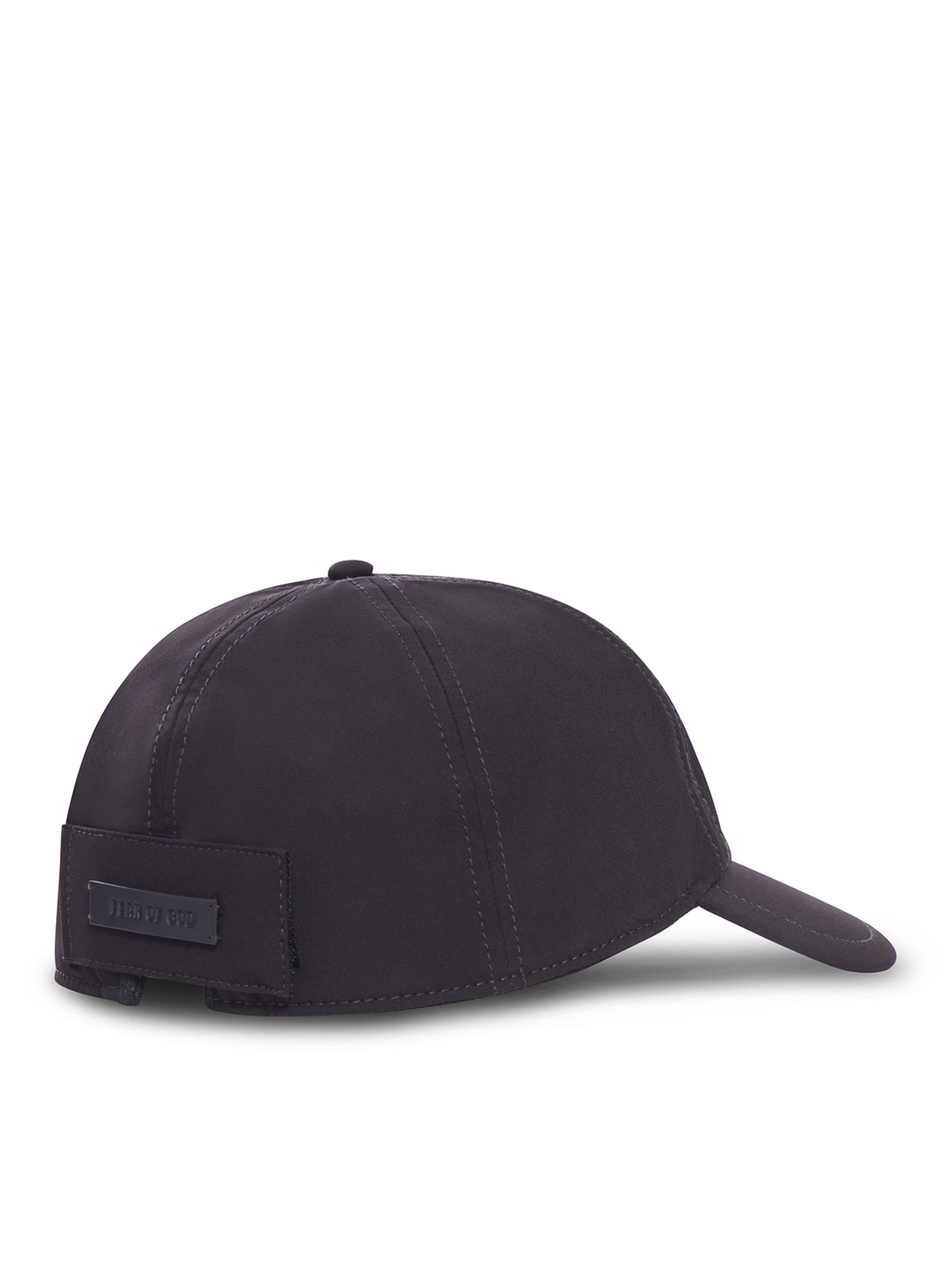 Fear Of God Technical Nylon Baseball Cap In Black