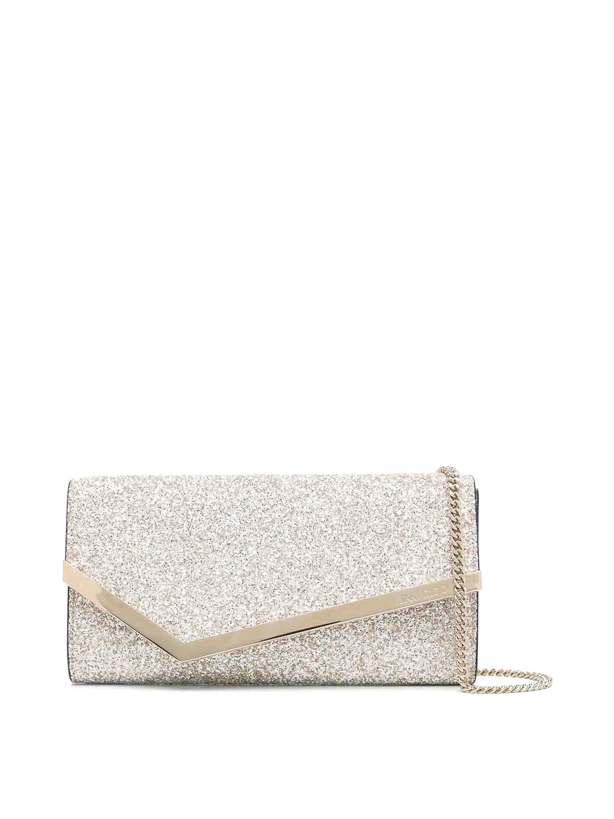 Jimmy Choo Emmie Clutch In Black