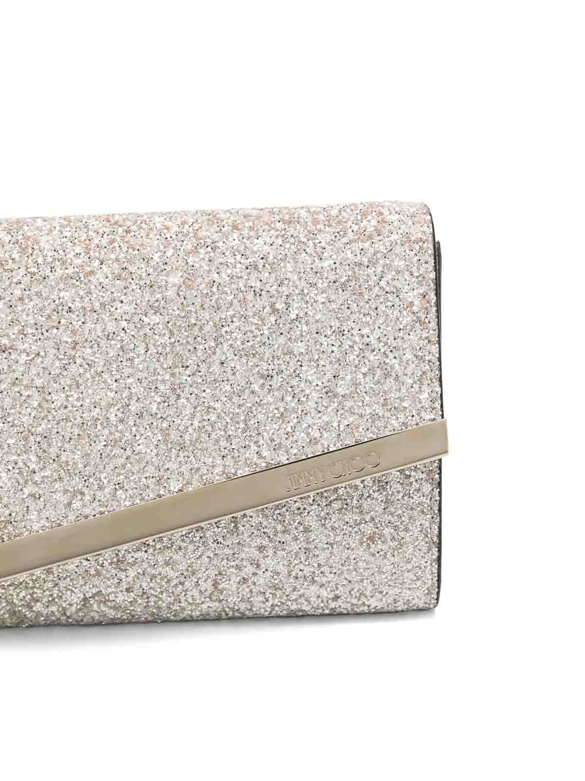 Jimmy Choo Emmie Clutch In Black