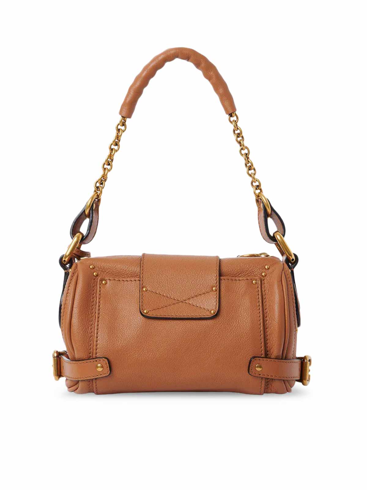 Chloé Paddington Small Leather Shoulder Bag In Brown