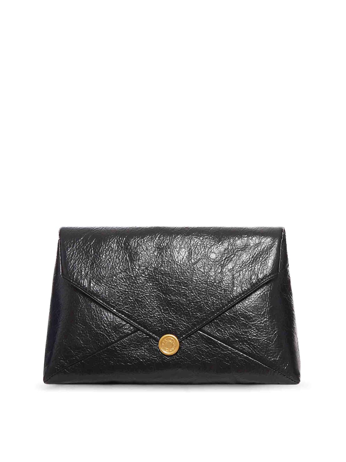 Dries Van Noten Envelop Shoulder Bag In Black