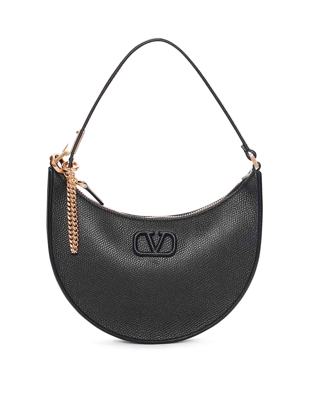 Valentino Garavani Mini Hobo Bag In Black