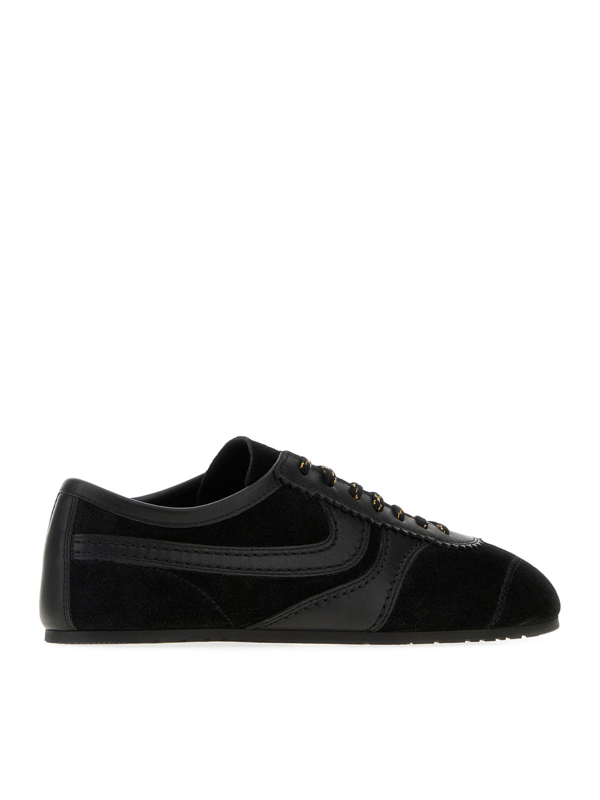 Dries Van Noten Suede Sneakers In Black