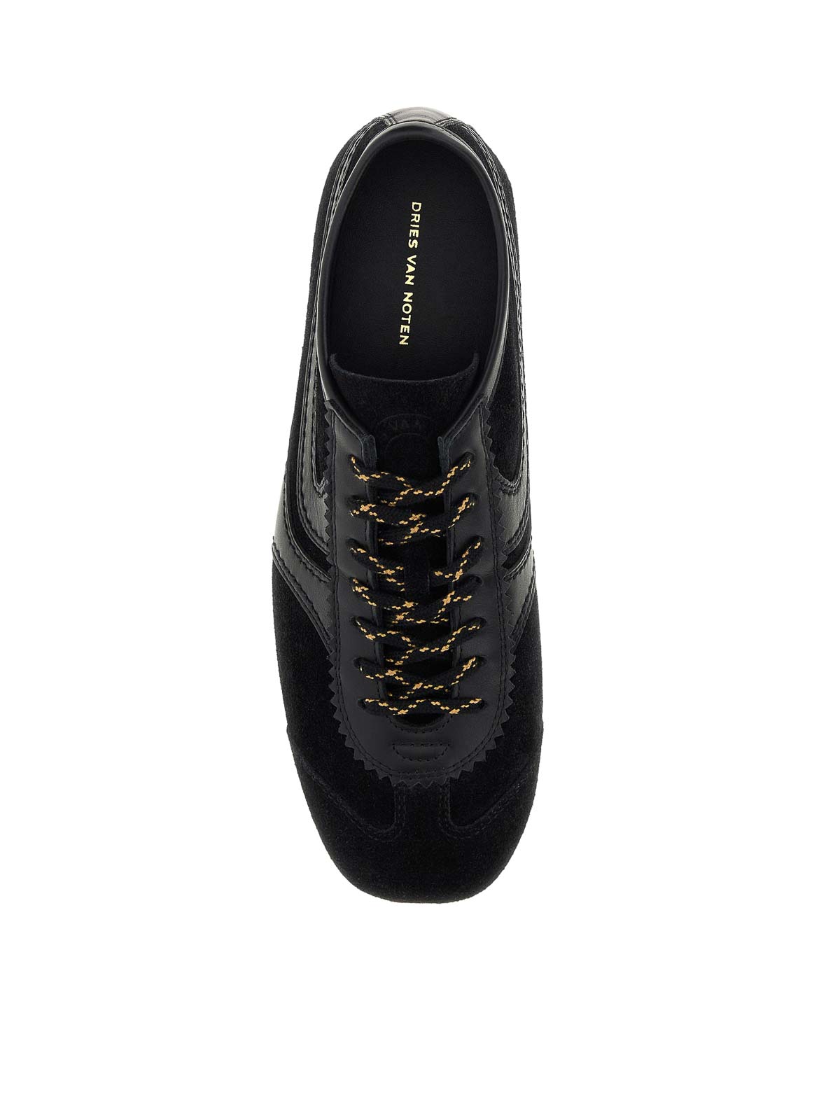 Dries Van Noten Suede Sneakers In Black