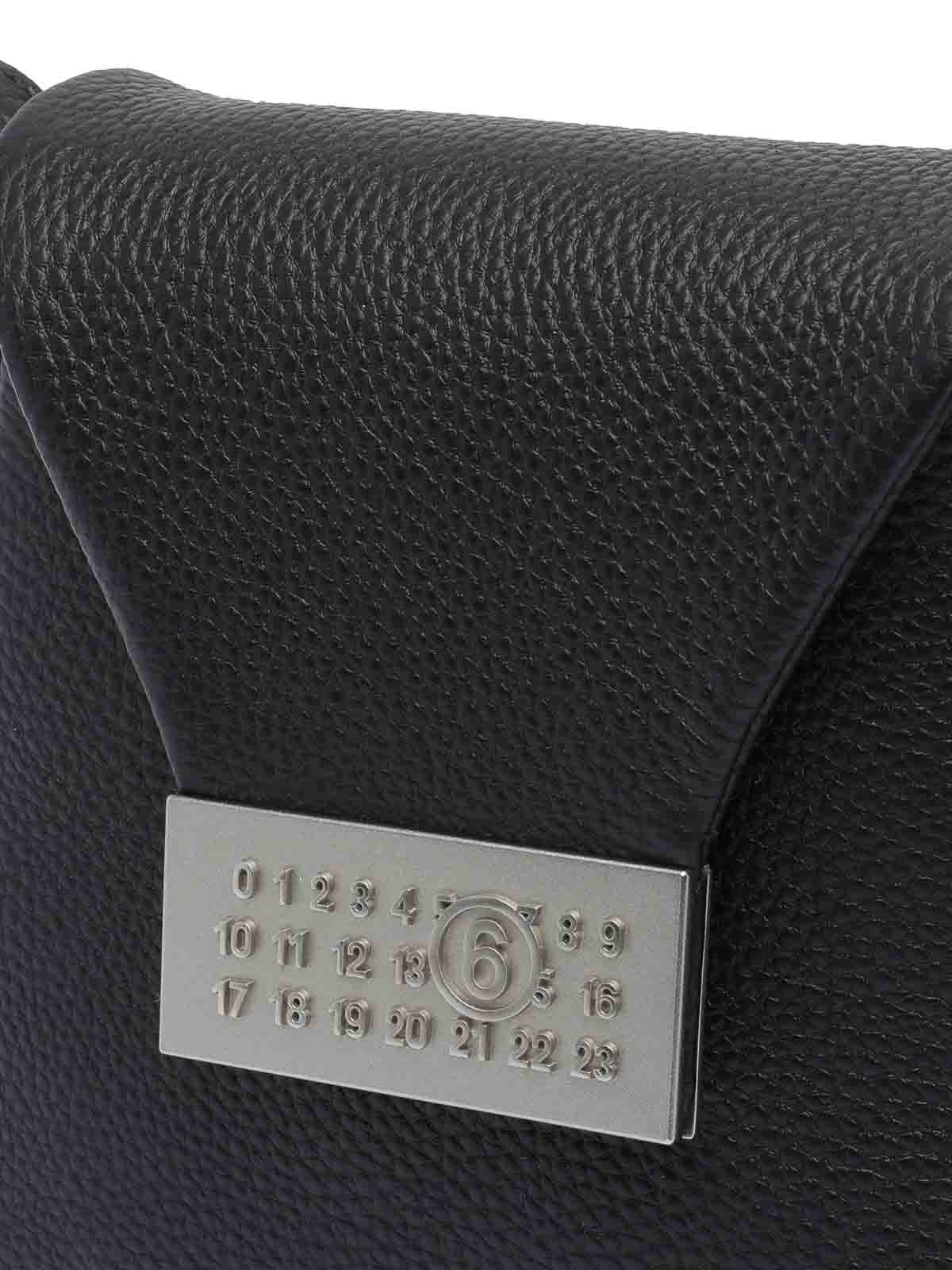 Mm6 Maison Margiela Numeric Crossbody Bag In Black