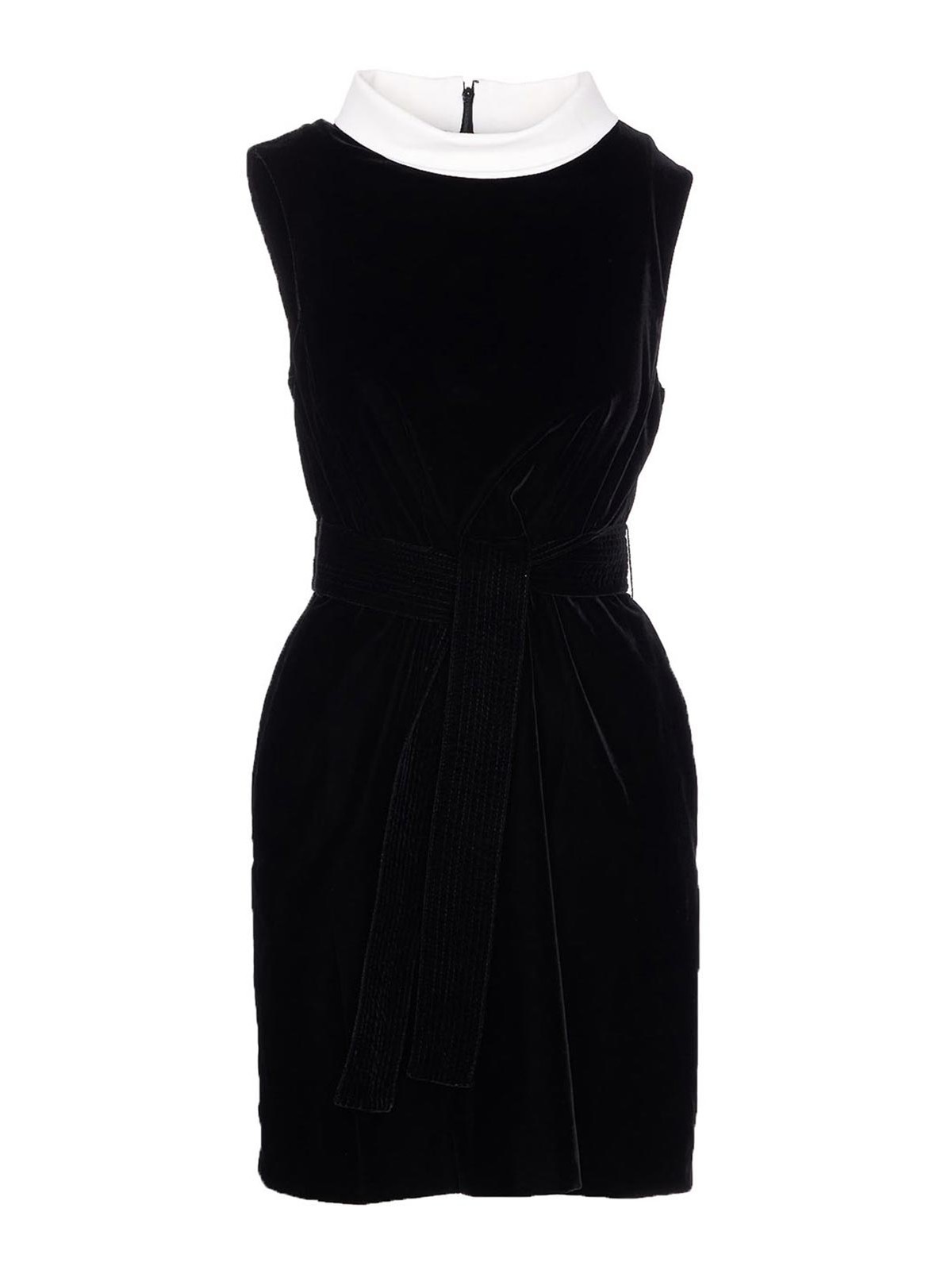 Curvel Velvet Dress In Multi