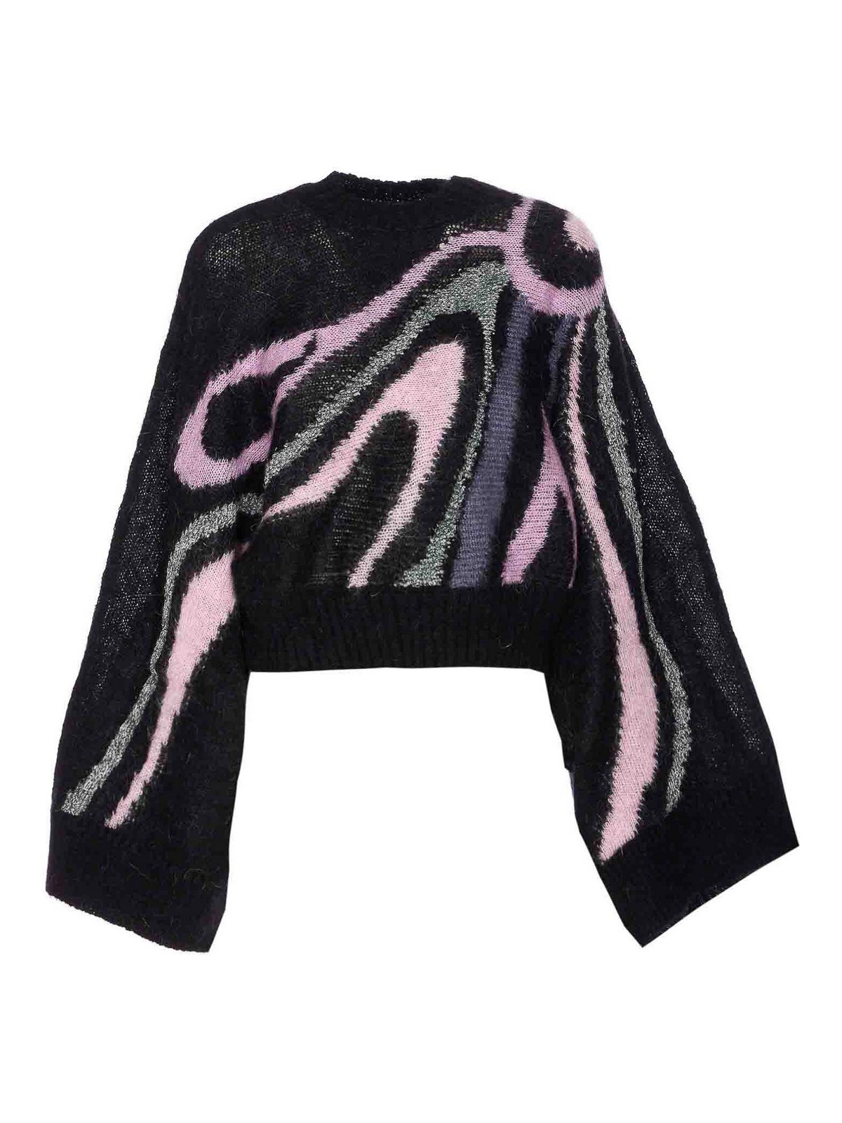 Pucci Marble Texture Sweater In Black