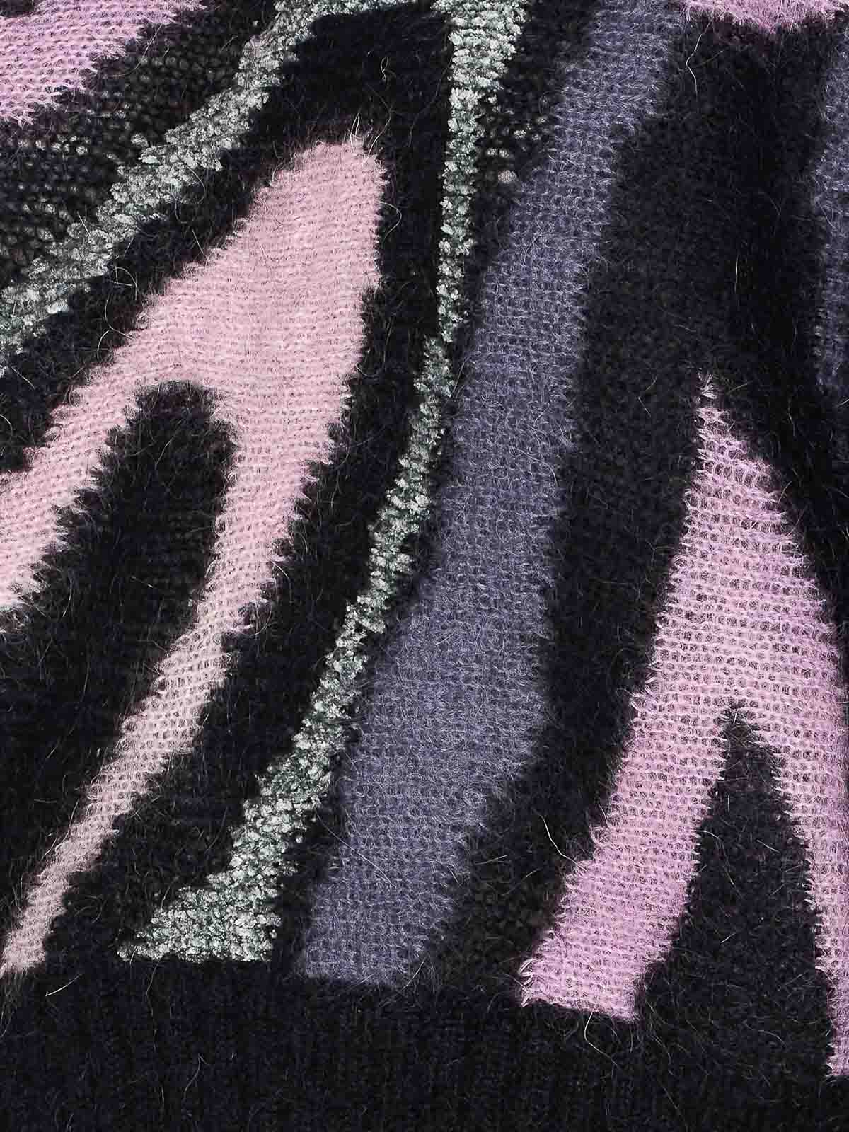 Pucci Marble Texture Sweater In Black