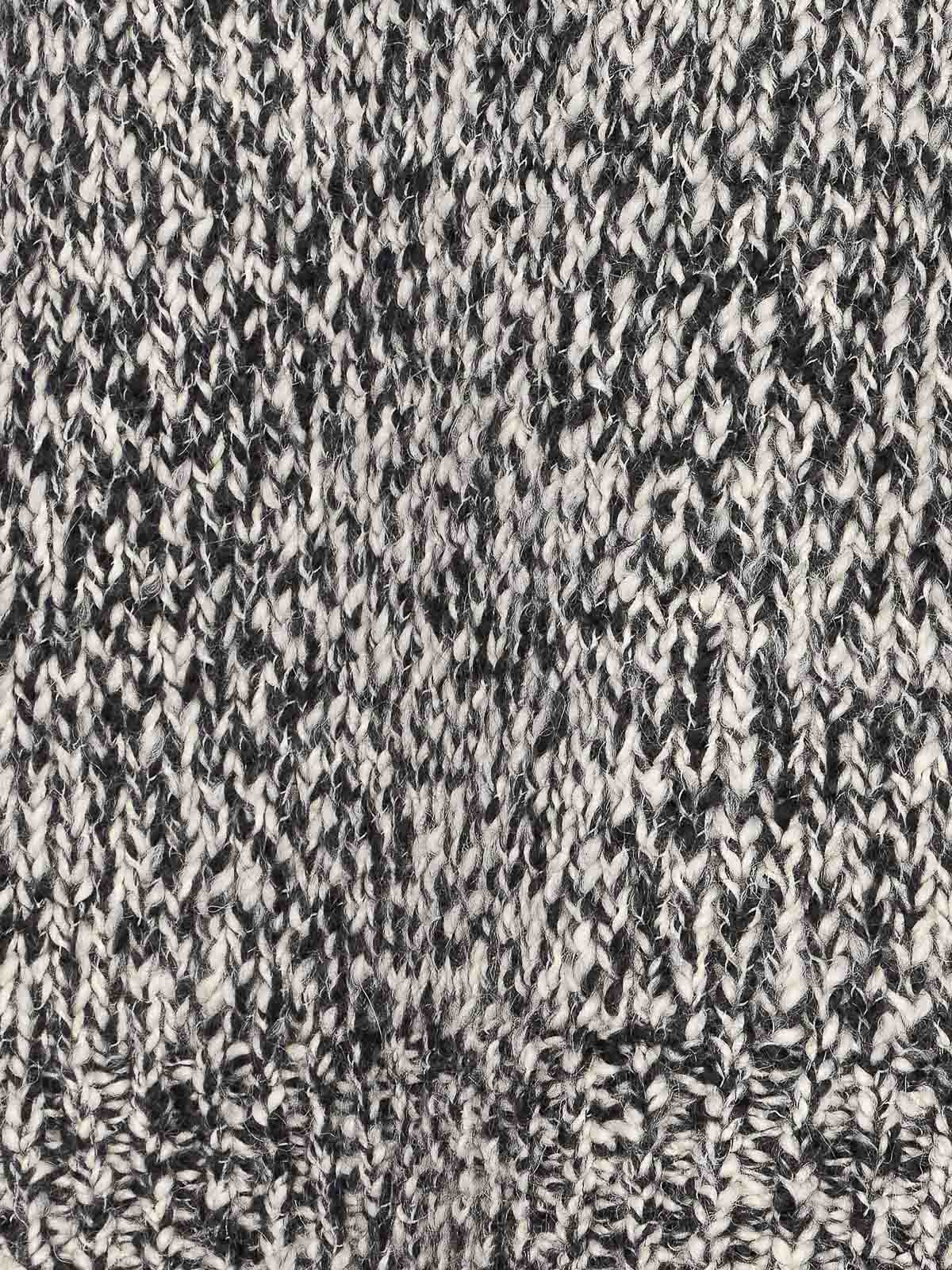 Filippa K Black And White Wool Alpaca Sweater In Gray