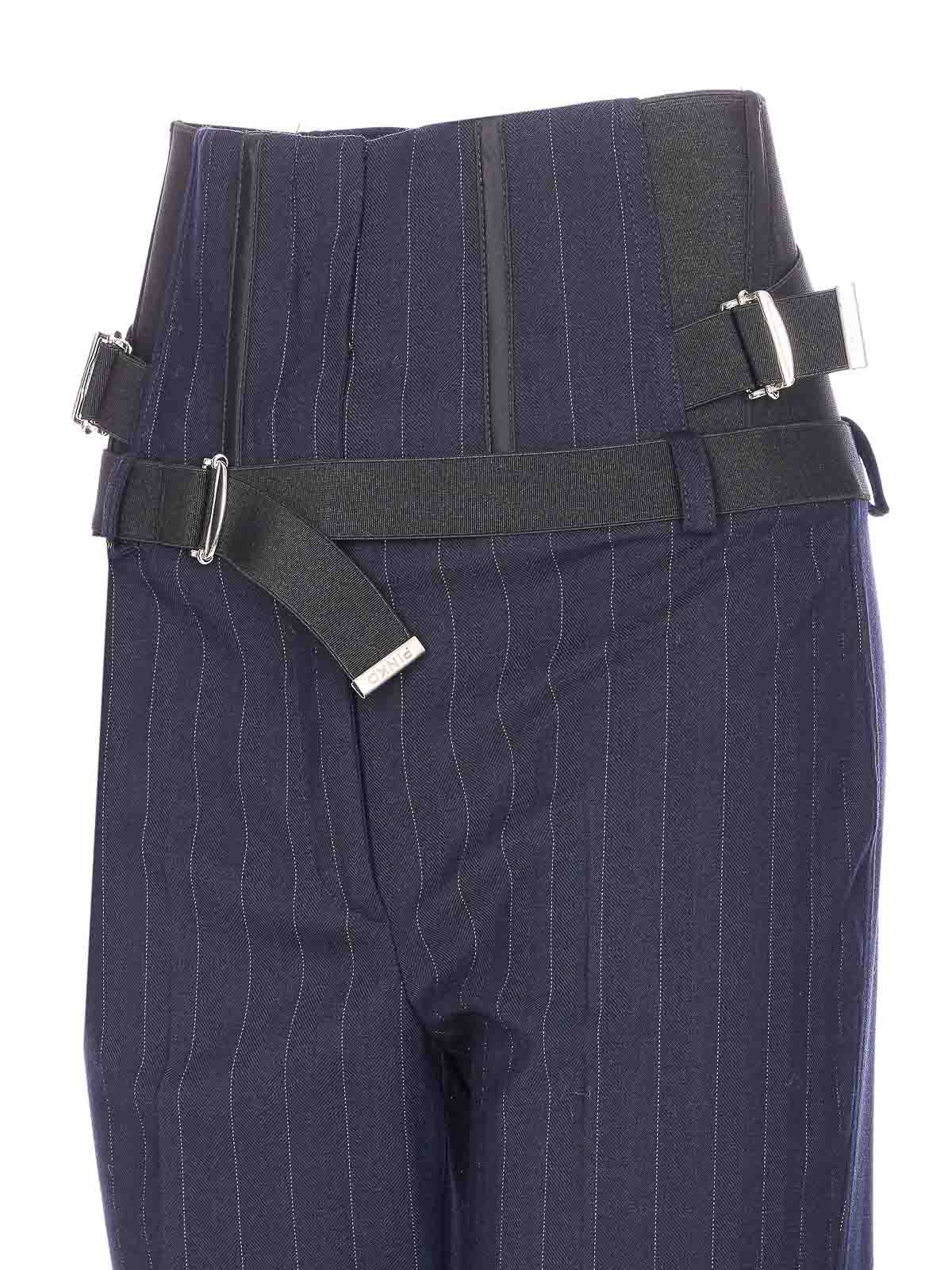 Pinko Blue Piadina Pants In Blue