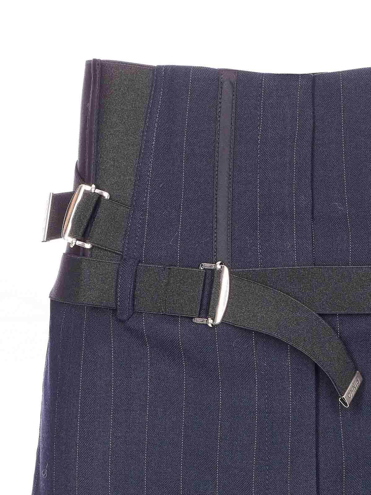 Pinko Blue Piadina Pants In Blue