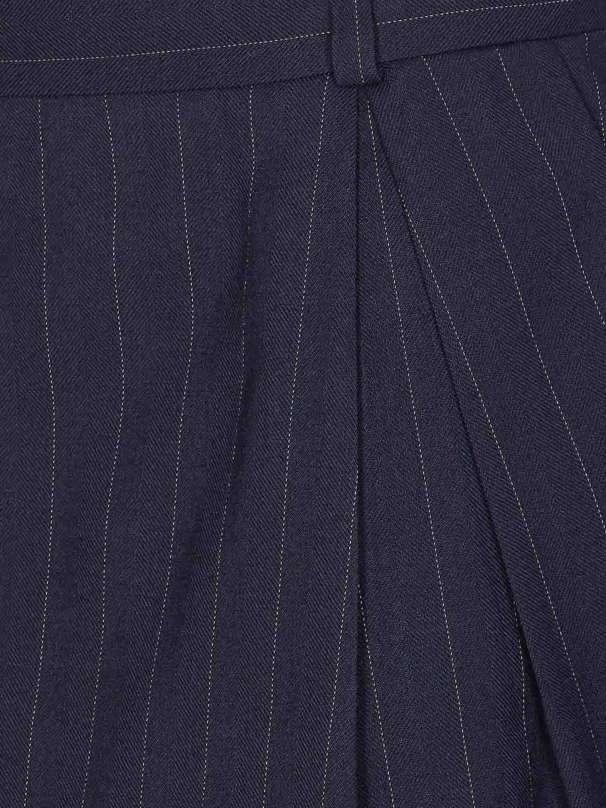 Pinko Blue Hamburger Striped Skirt In Blue