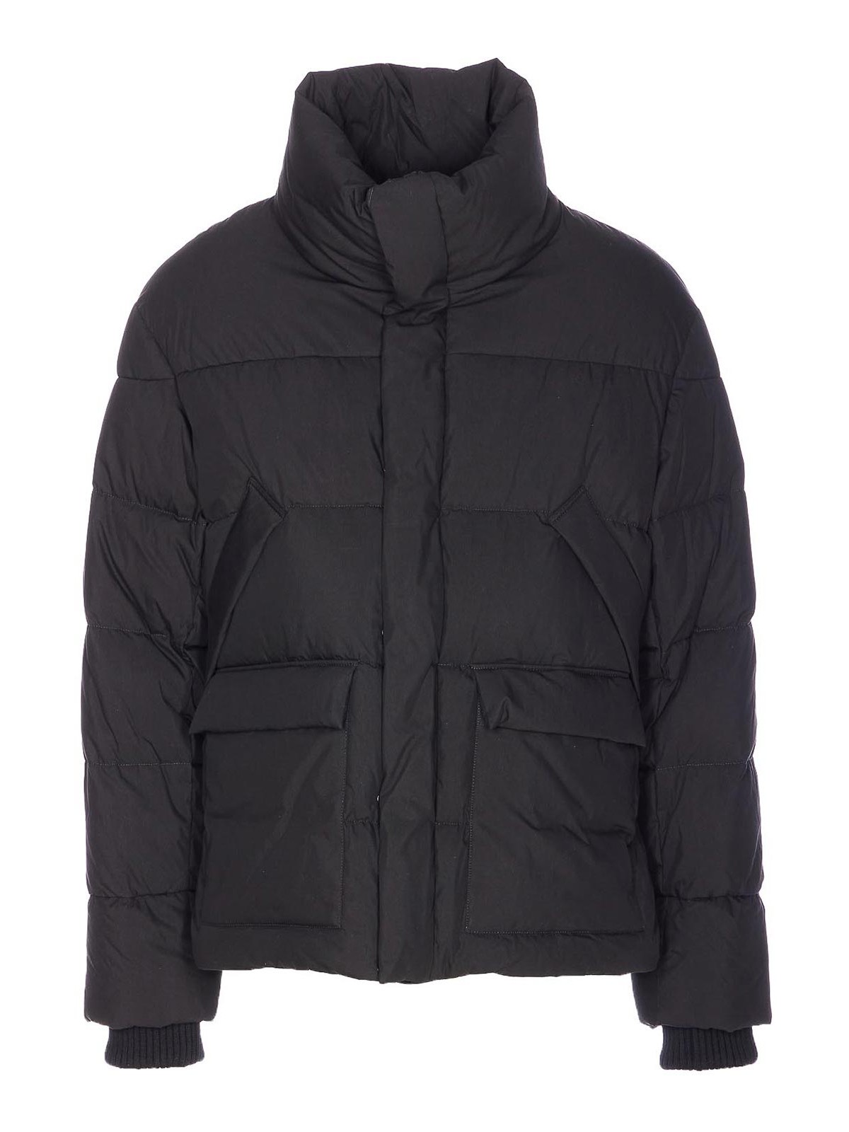 Tatras High Neck Quilted Jacket Pockets In Black