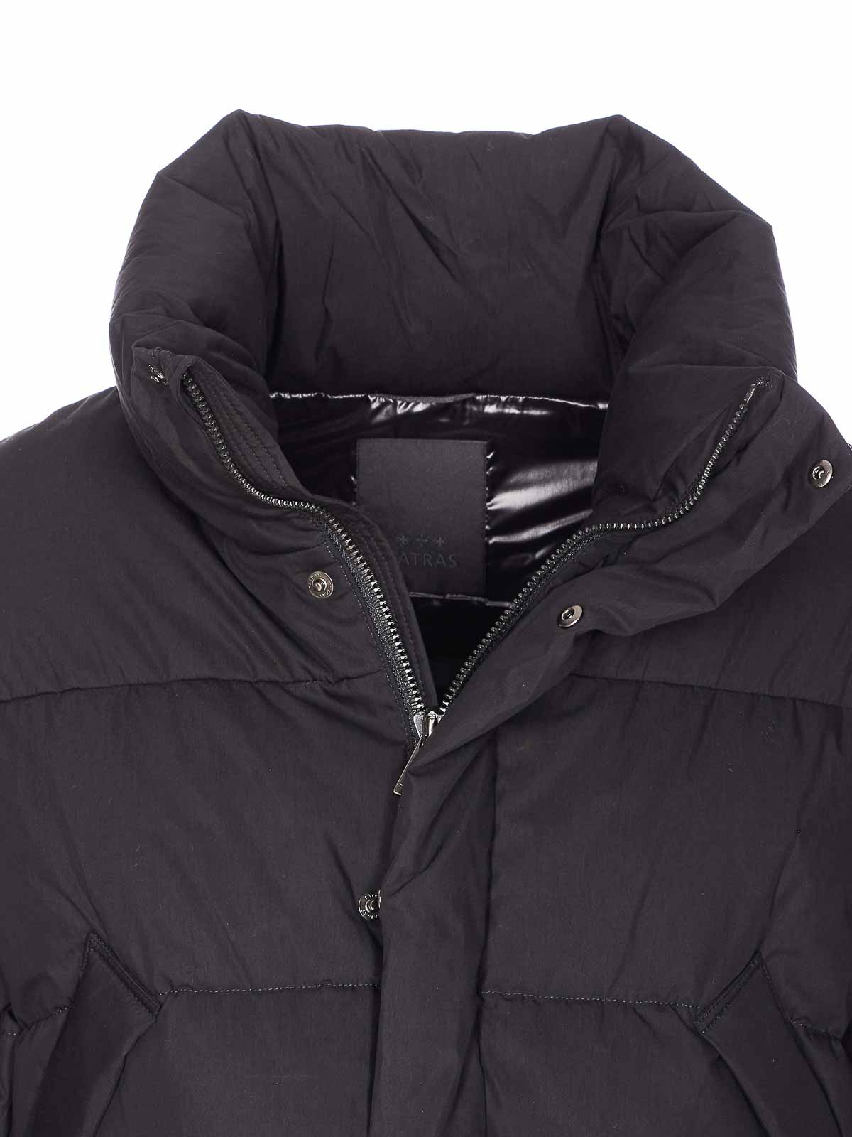 Tatras High Neck Quilted Jacket Pockets In Black