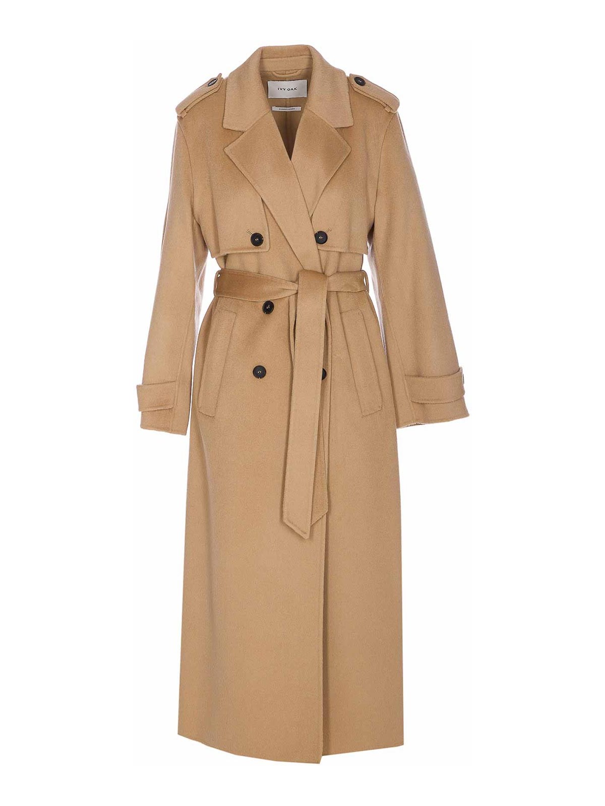 Ivy & Oak Beige Colette Coat In Sand