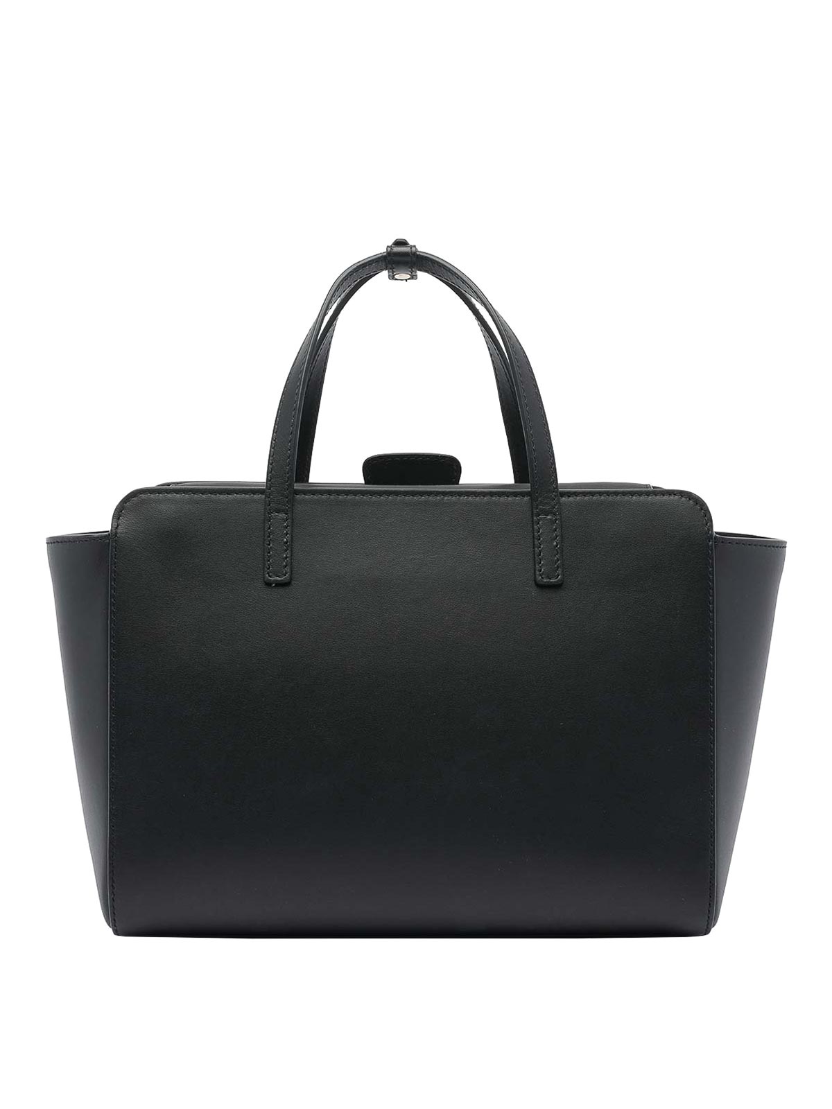 Hidesins Medium Flap Handbag In Black