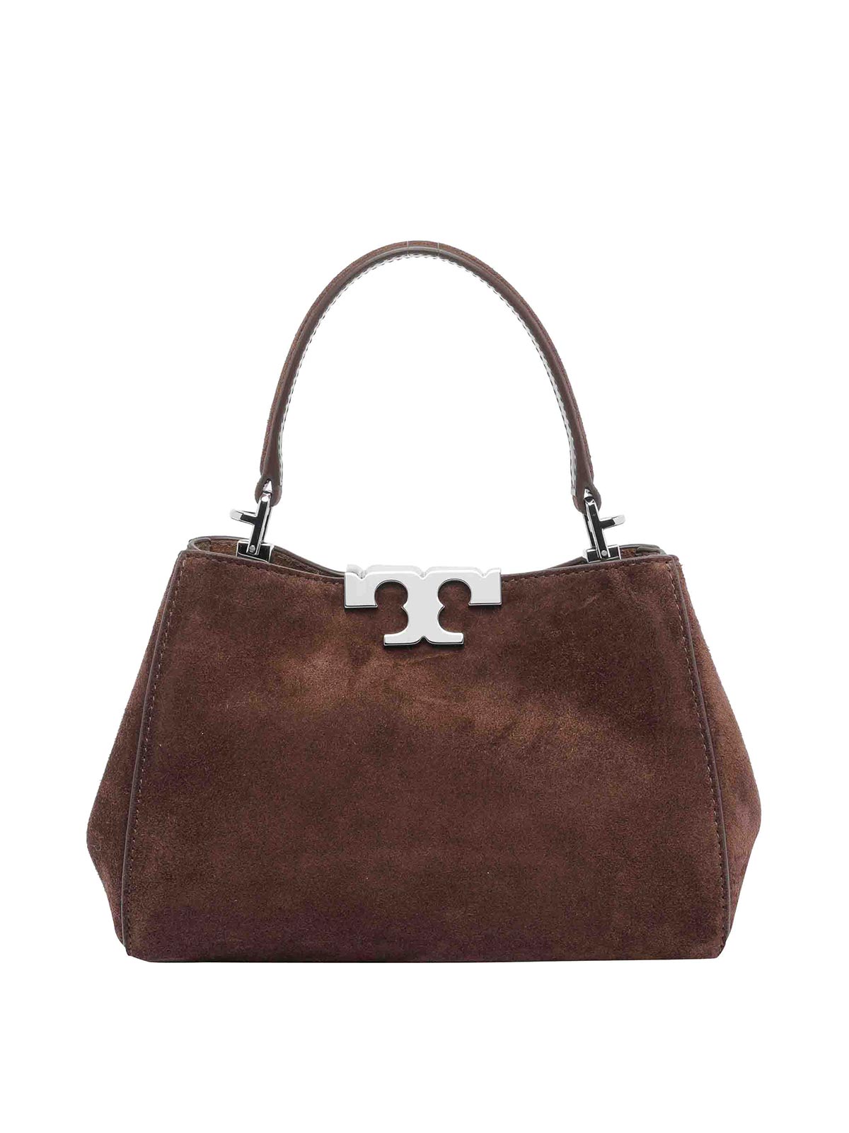 Tory Burch Mini Eleanor Suede Satchel Bag In Brown