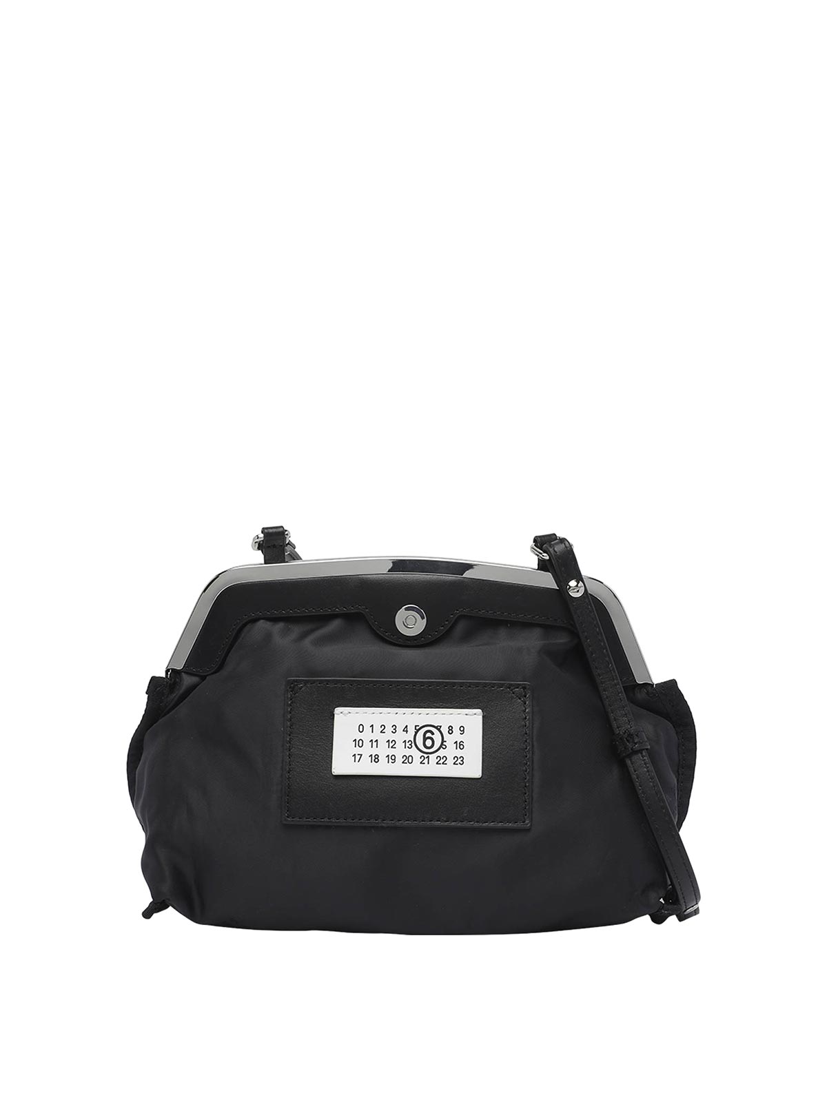 Mm6 Maison Margiela Mini Inside-out Pochette In Black