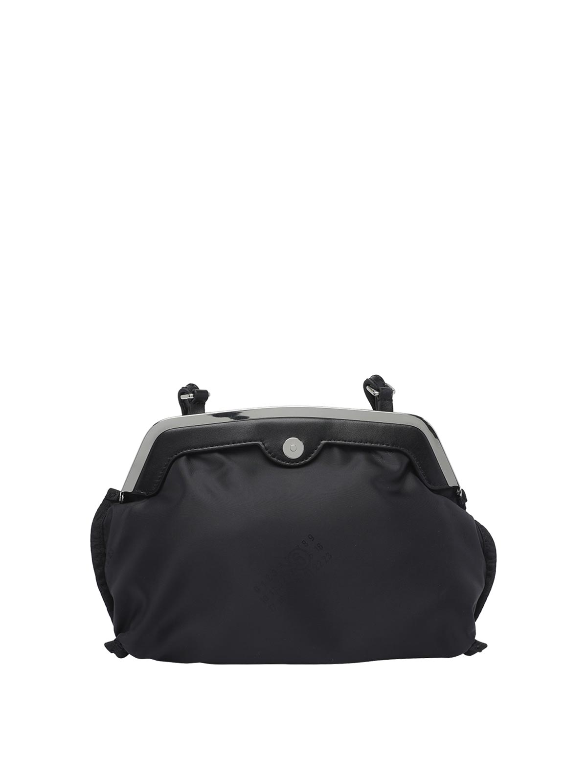 Mm6 Maison Margiela Mini Inside-out Pochette In Black