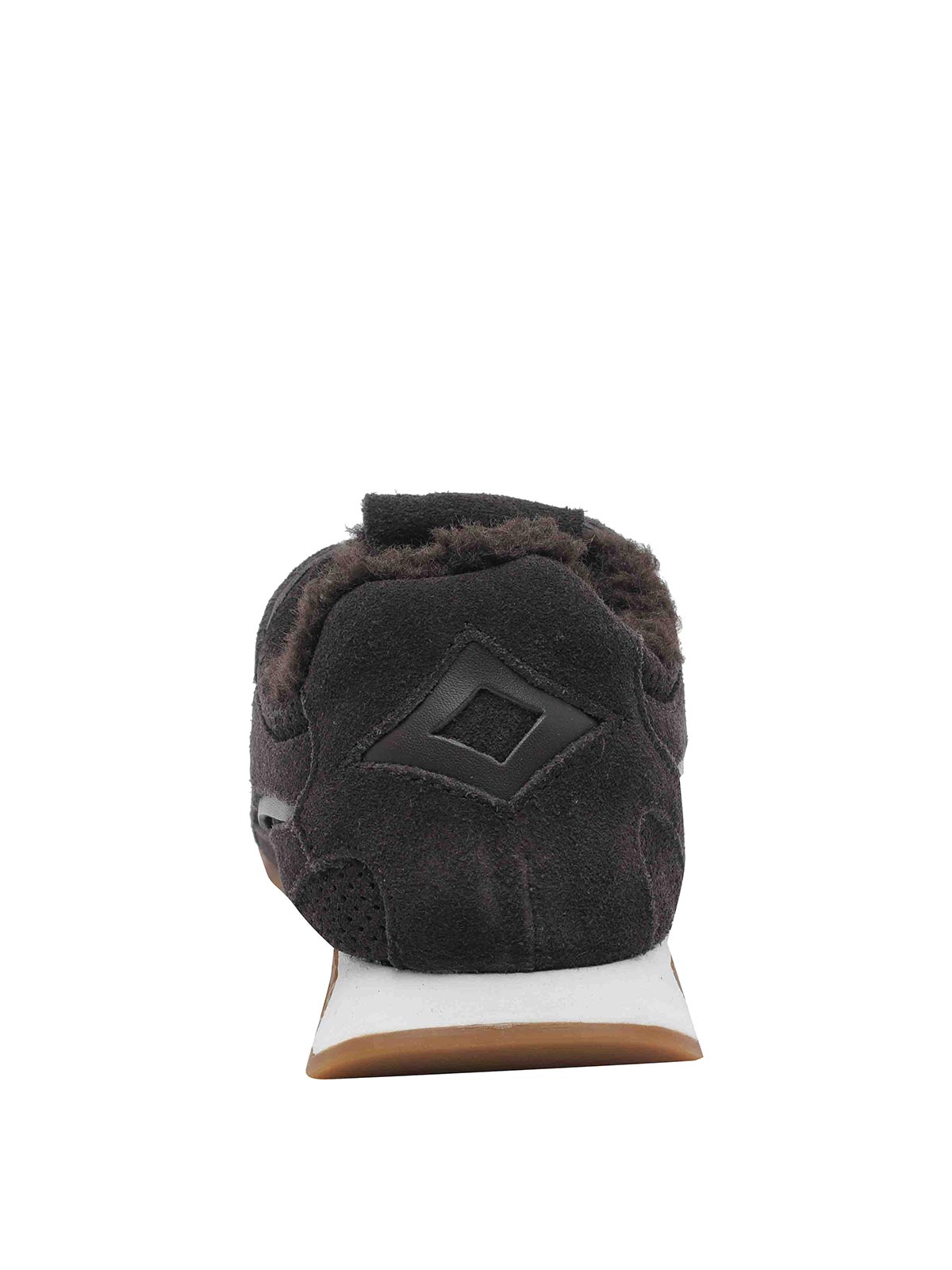 Ash Dark Brown Kasar Fur Sneakers In Brown