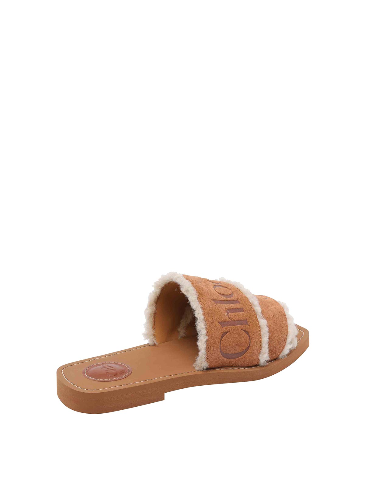 Chloé And Brown Woody Sandals In Multi